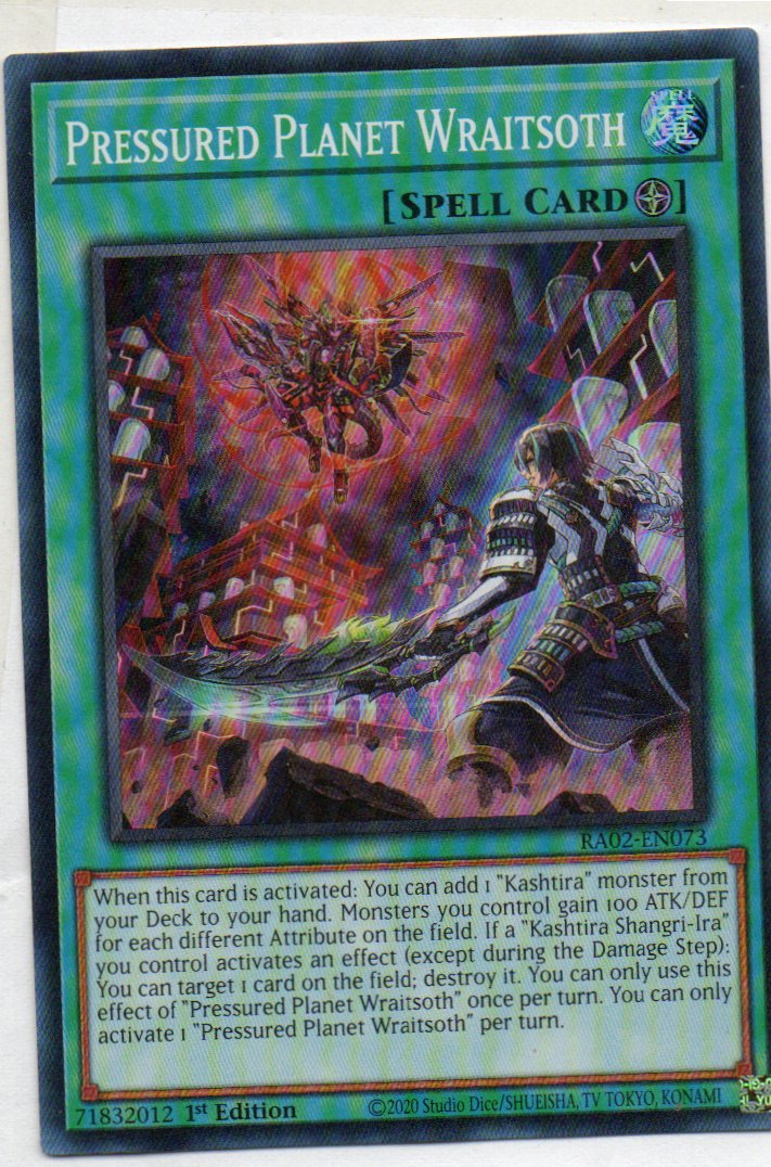 Pressured Planet Wraitsoth  RA02-EN073 Super rare