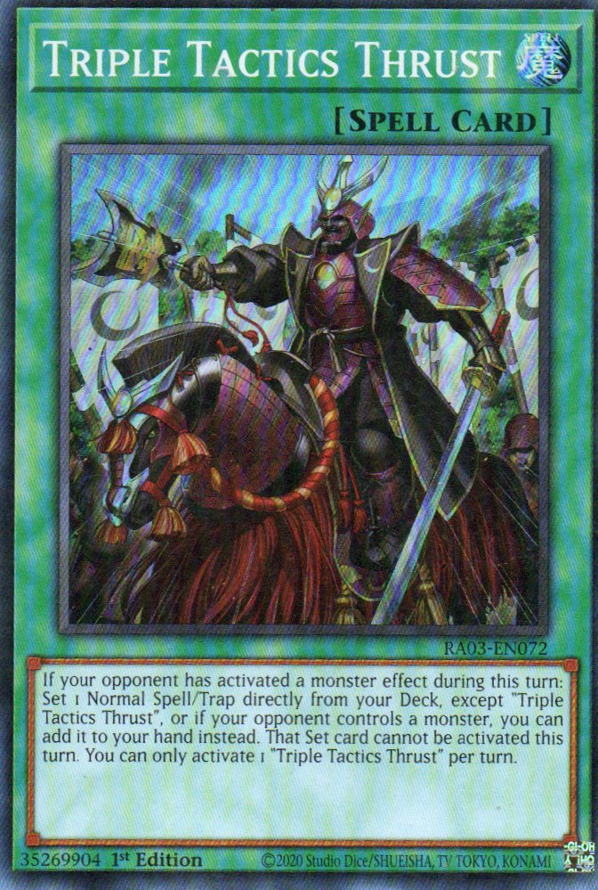 Triple Tactics Thrust  RA03-EN072 Super rare