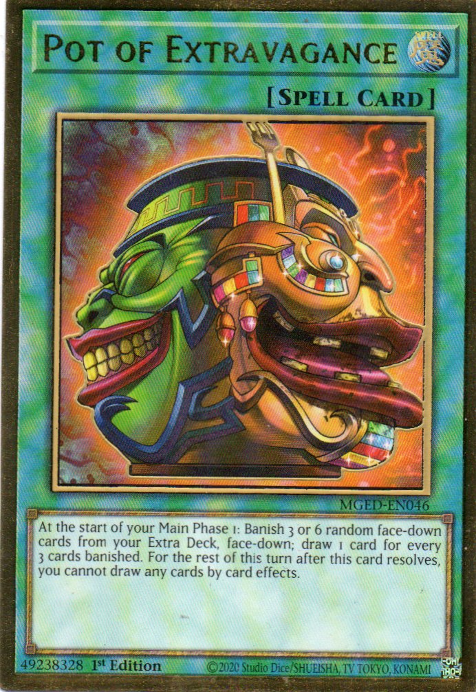 Pot of Extravangance  MGED-EN046 Gold rare