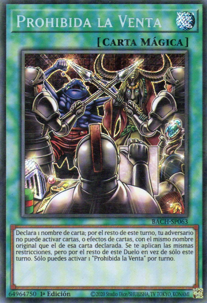 Prohibida la Venta  BACH-SP063 Secret rare