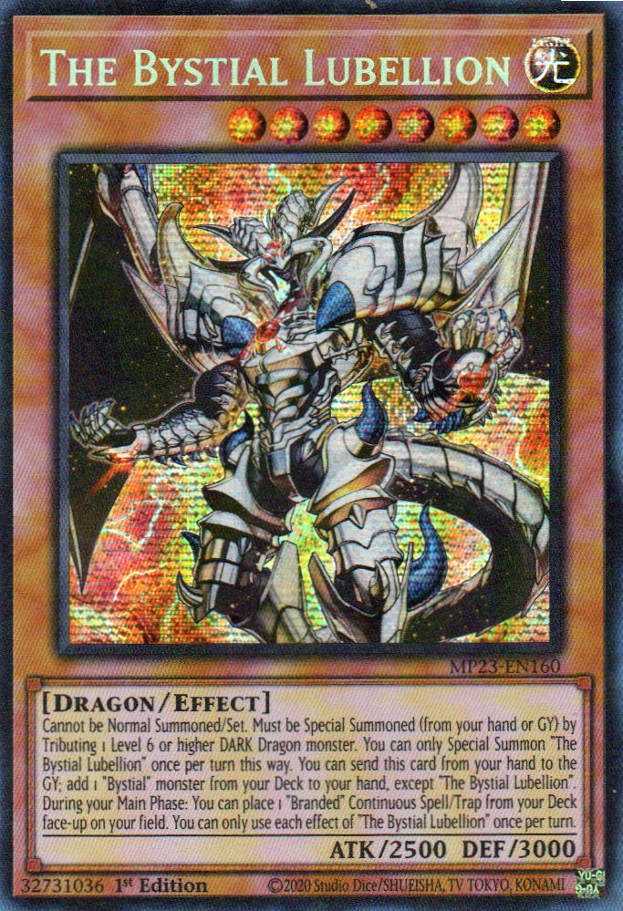 The Bystial Lubellion MP23-EN160 Secret rare