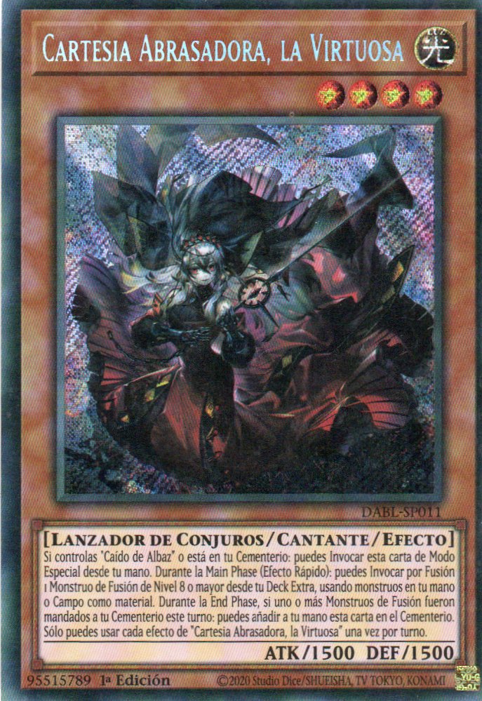 Cartesia Abrasadora, la Virtuosa DABL-SP011 Secret rare