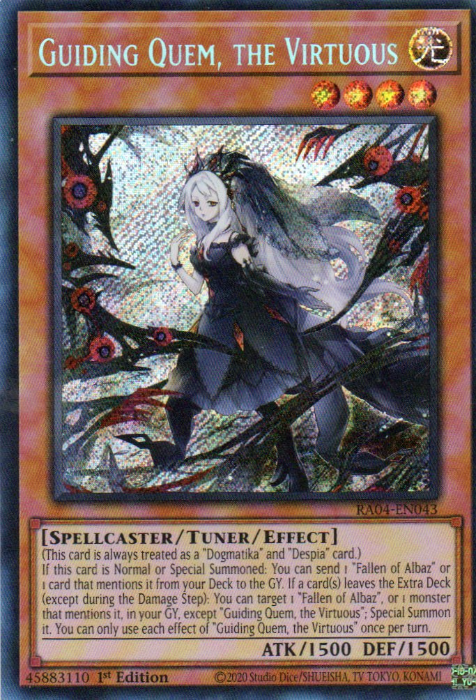 Guiding Quem, the Virtuous RA04-EN043 Secret rare