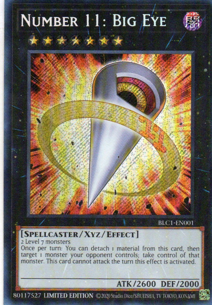 Number 11: Big Eye BLC1-EN001 Secret rare