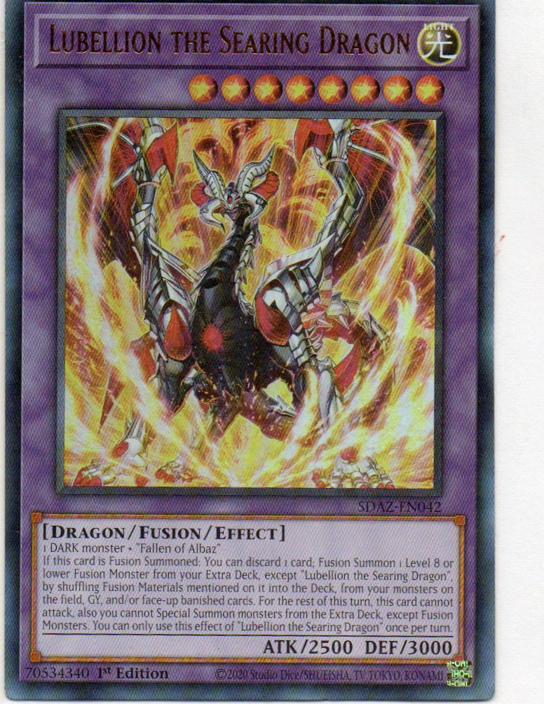 Lubellion the Searing Dragon SDAZ-EN042 Ultra rare