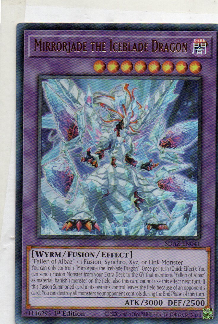 Mirrorjade the Iceblade Dragon SDAZ-EN041 Ultra rare