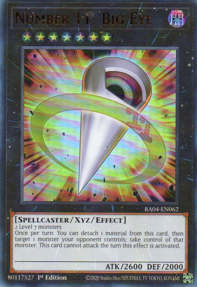 Number 11: Big Eye RA04-EN062 Ultra rare