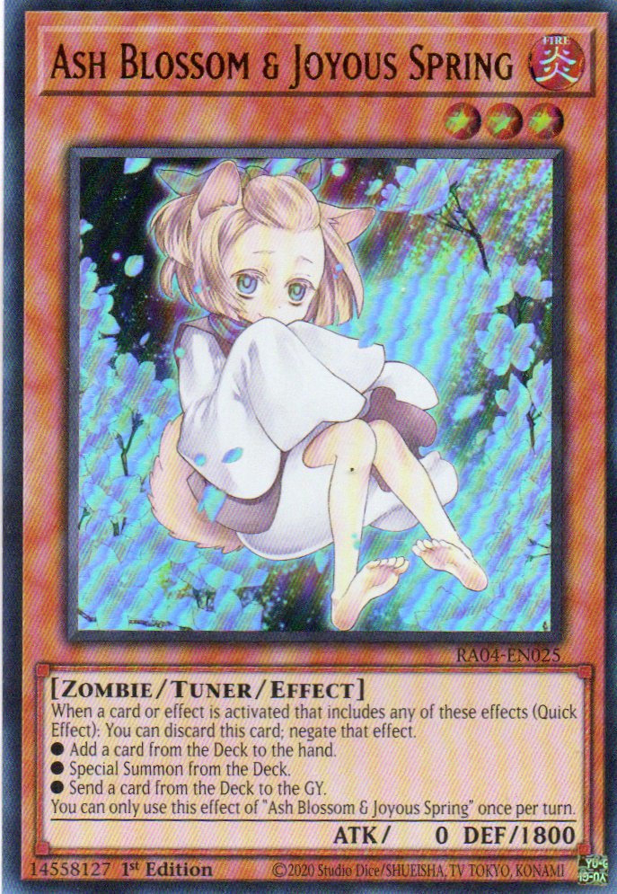Ash Blossom & Joyous Spring RA04-EN025 Ultra rare