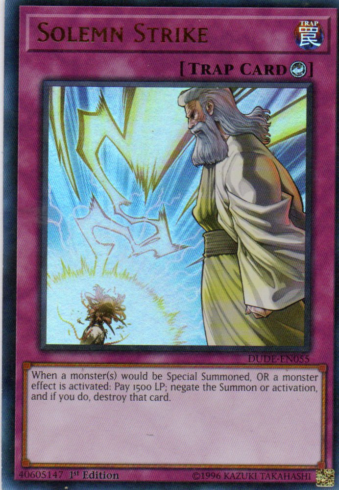 Solemn Strike DUDE-EN055 Ultra rare