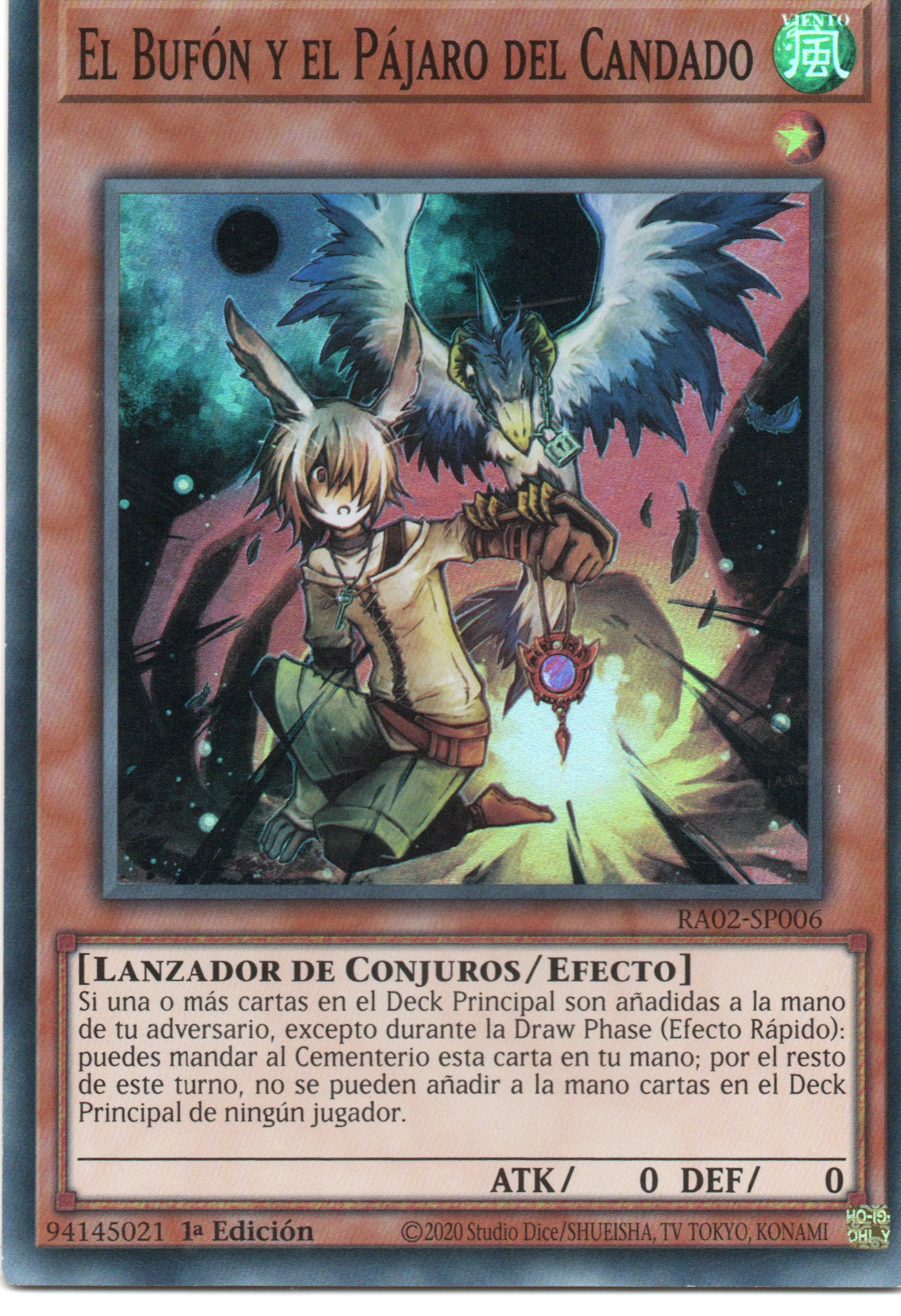 El Bufon y el Pajaro del candado RA02-SP006 Super rare