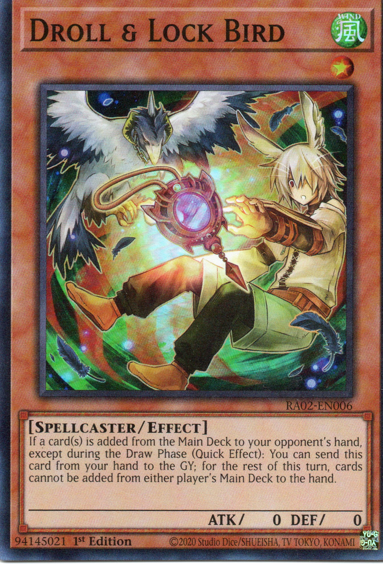 Droll & Lock Bird RA02-EN006 Super rare