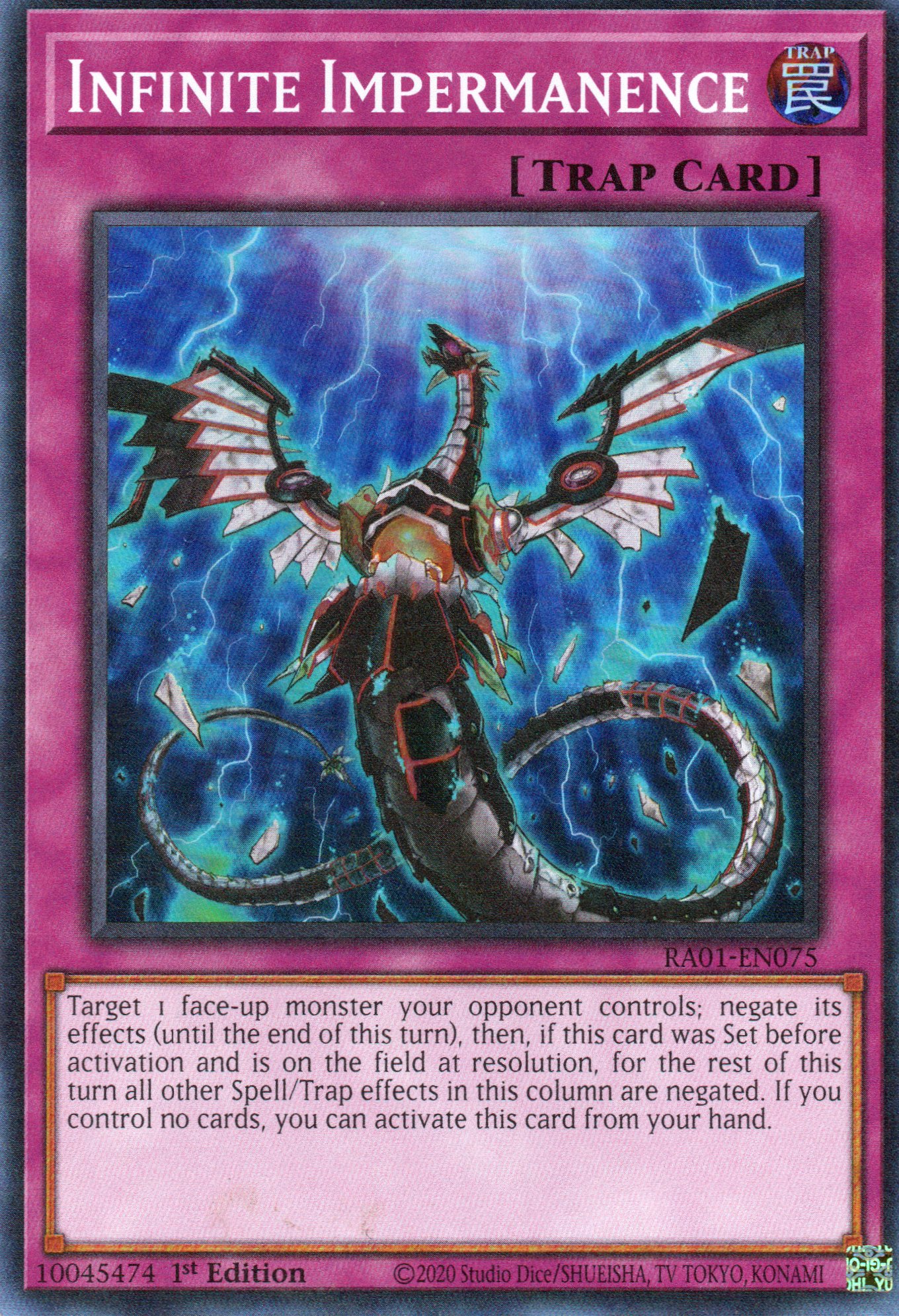 Infinite Impermanence RA01-EN075 Super rare