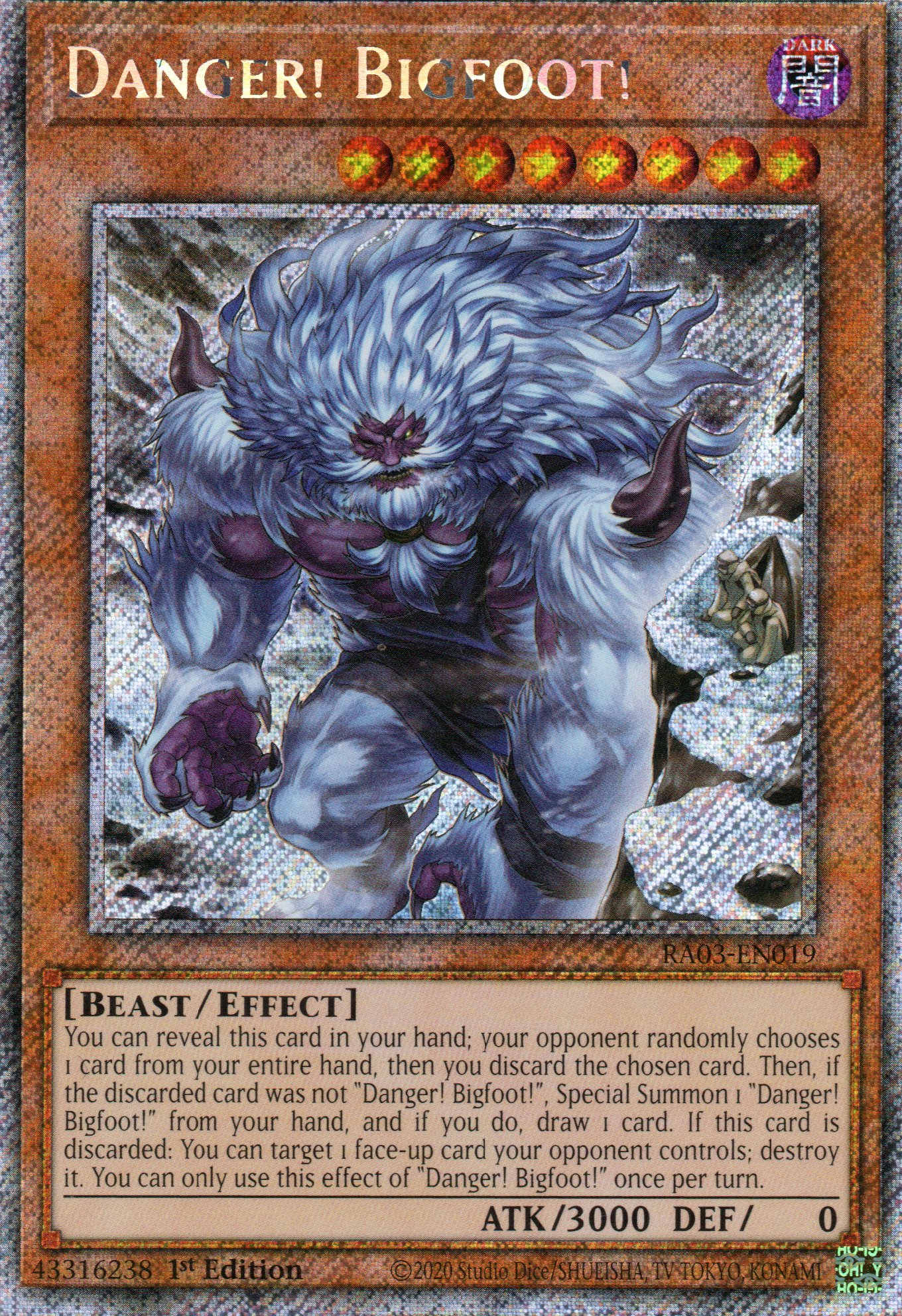 Danger! Bigfoot! RA04-EN019 Platinum rare