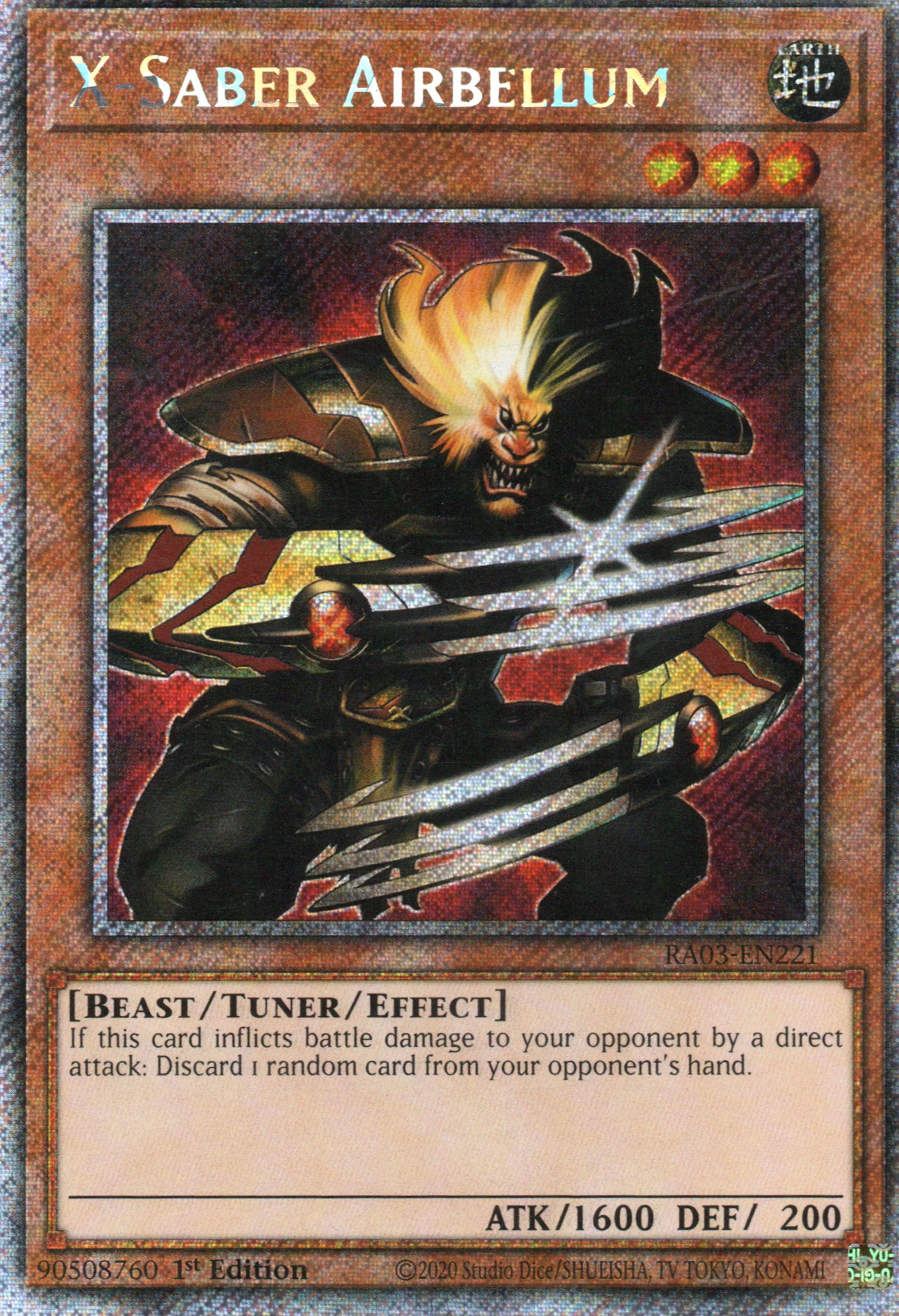 X-Saber Airbellum RA04-EN221 Platinum rare