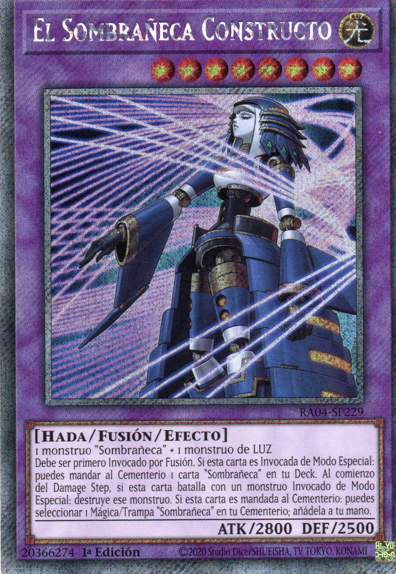 El Sombrañeca Constructo RA04-SP229 Platinum rare