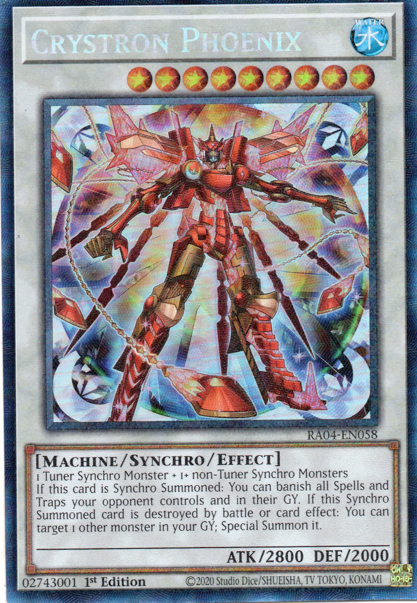 Crystron Phoenix RA04-EN058 Collector rare