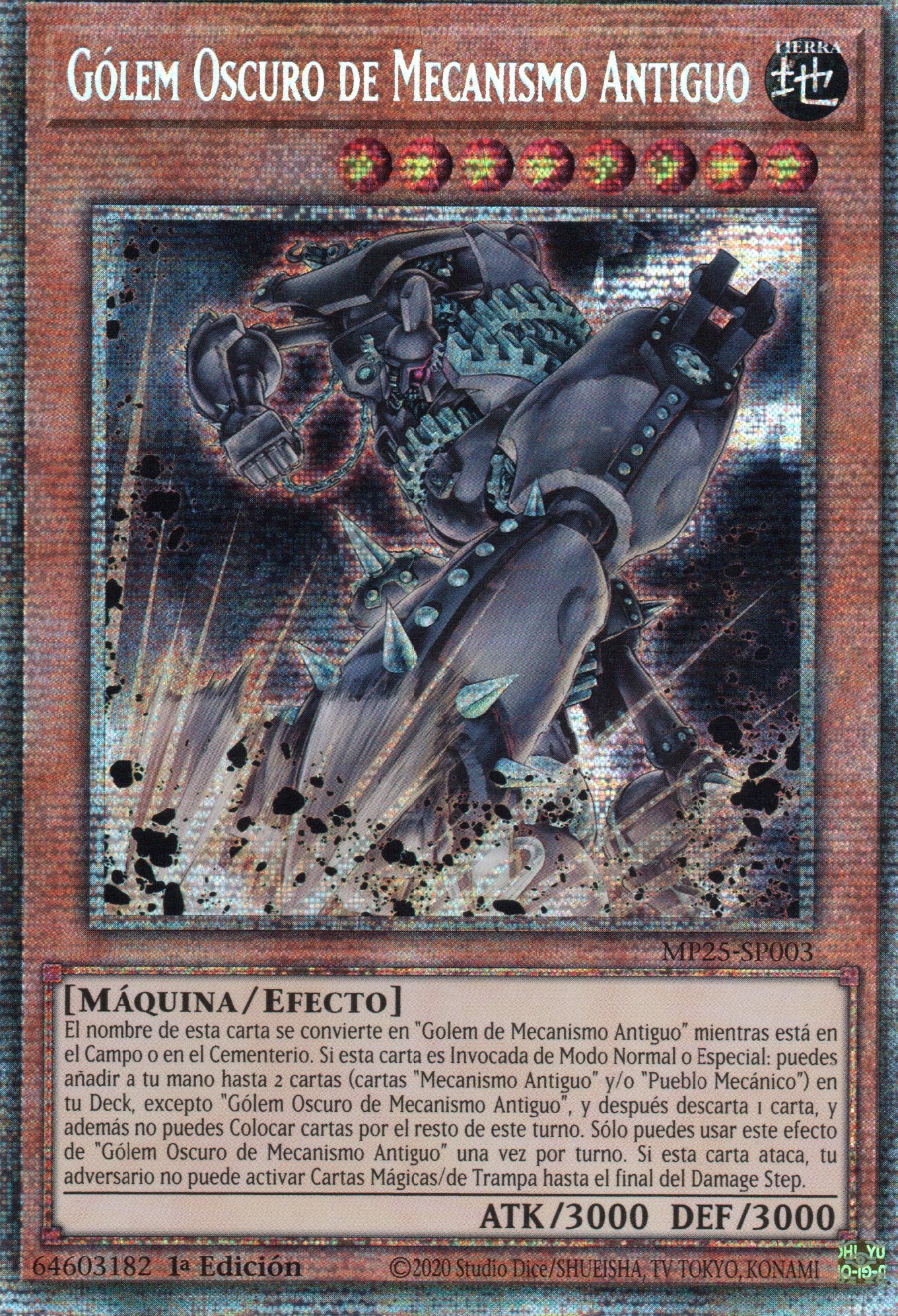 Golem Oscuro de Mecanismo Antiguo MP25-SP003 Starlight rare