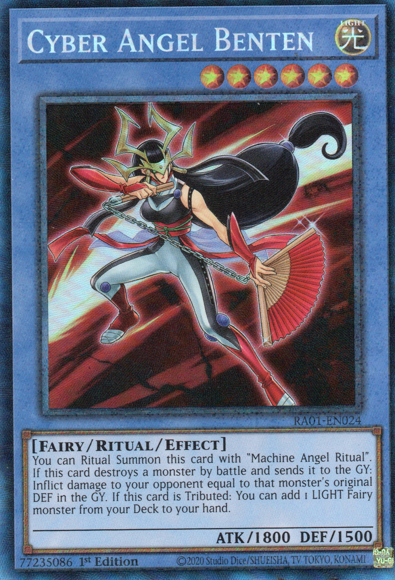 Cyber Angel Benten RA01-EN024 Collector rare