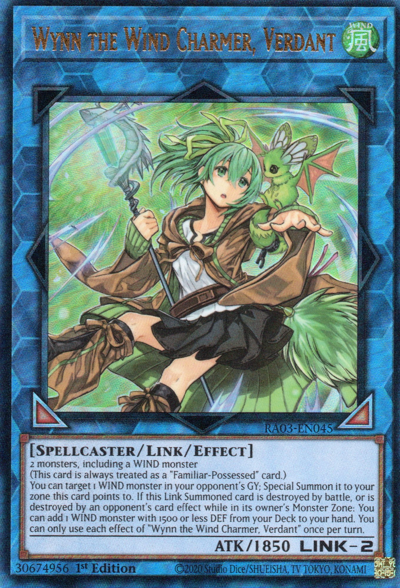 Wynn the Wind Charmer, Verdant RA03-EN045 Ultimate rare