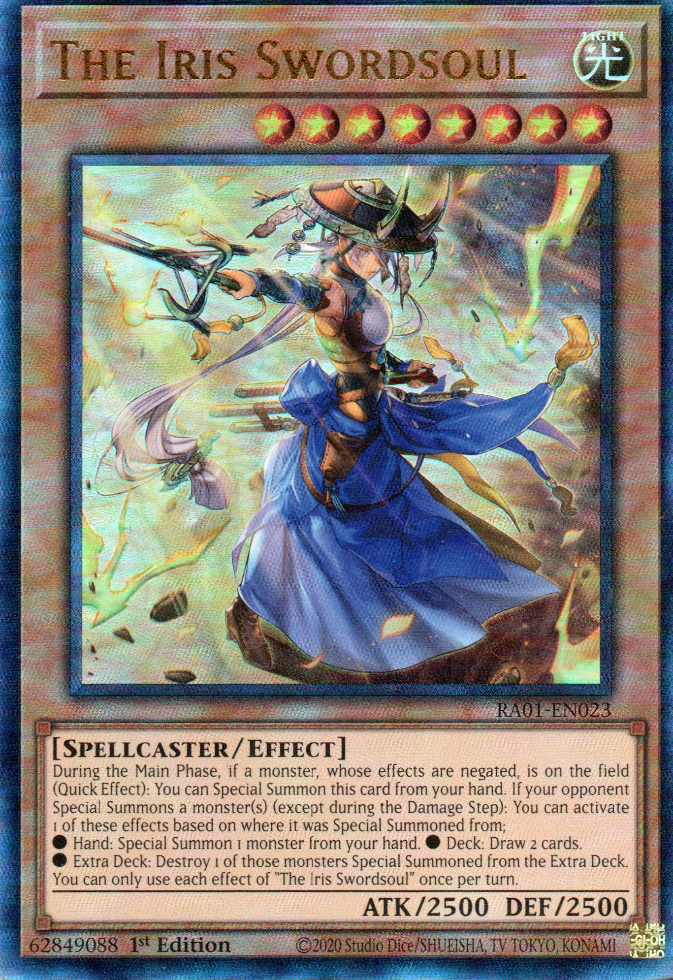 The Iris Swordsoul RA01-EN023 Ultimate rare