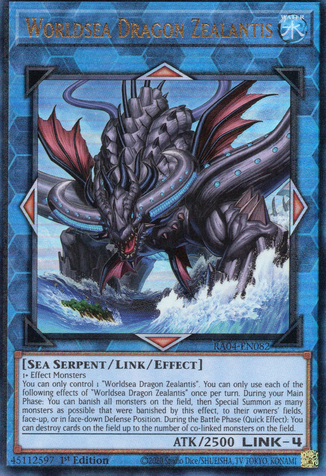 Worldsea Dragon Zealantis RA04-EN082 Ultimate rare
