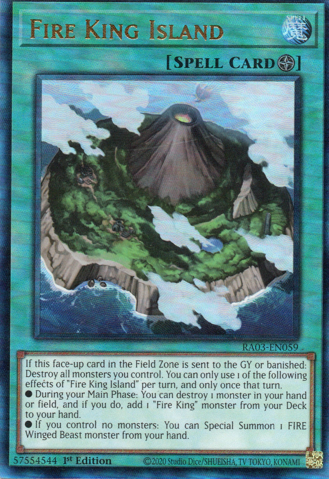 Fire King Island RA03-EN059 Ultimate rare