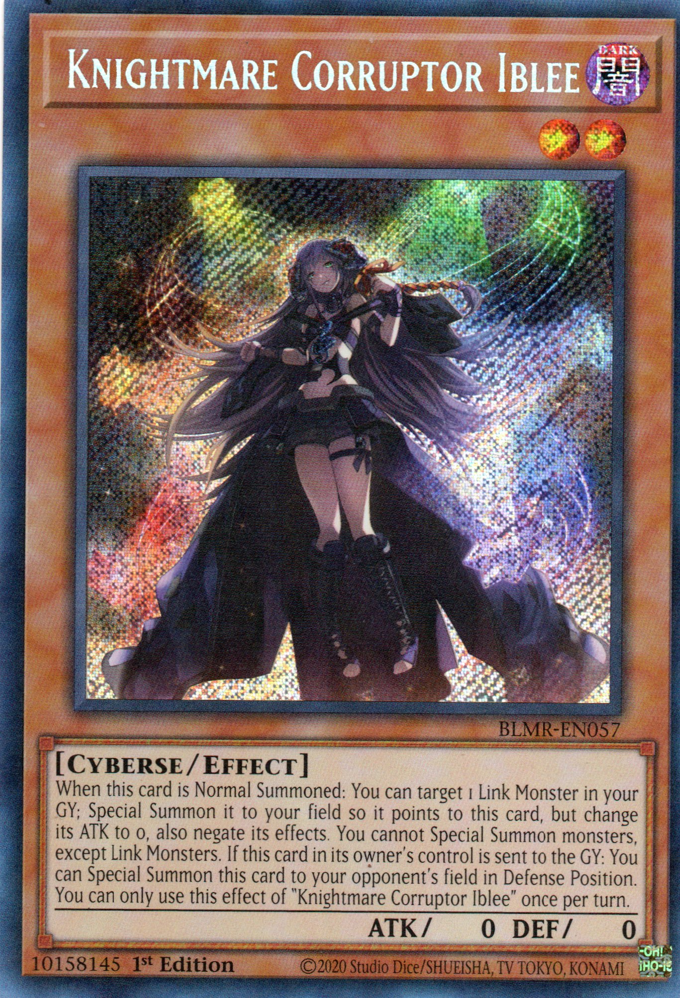 Knightmare Corruptor Iblee BLMR-EN057 Secret rare