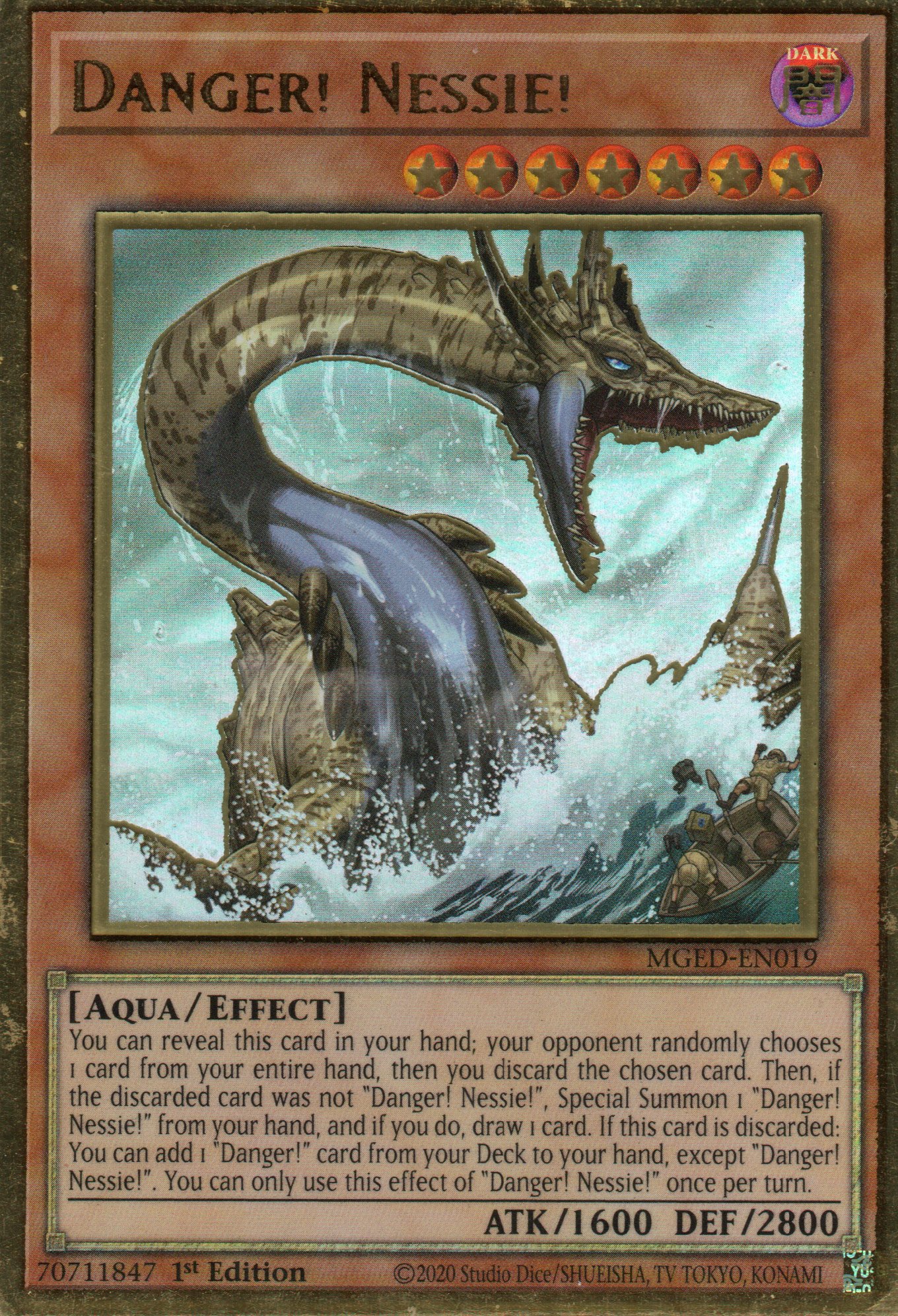 Danger! Nessie! MGED-EN019 Gold rare