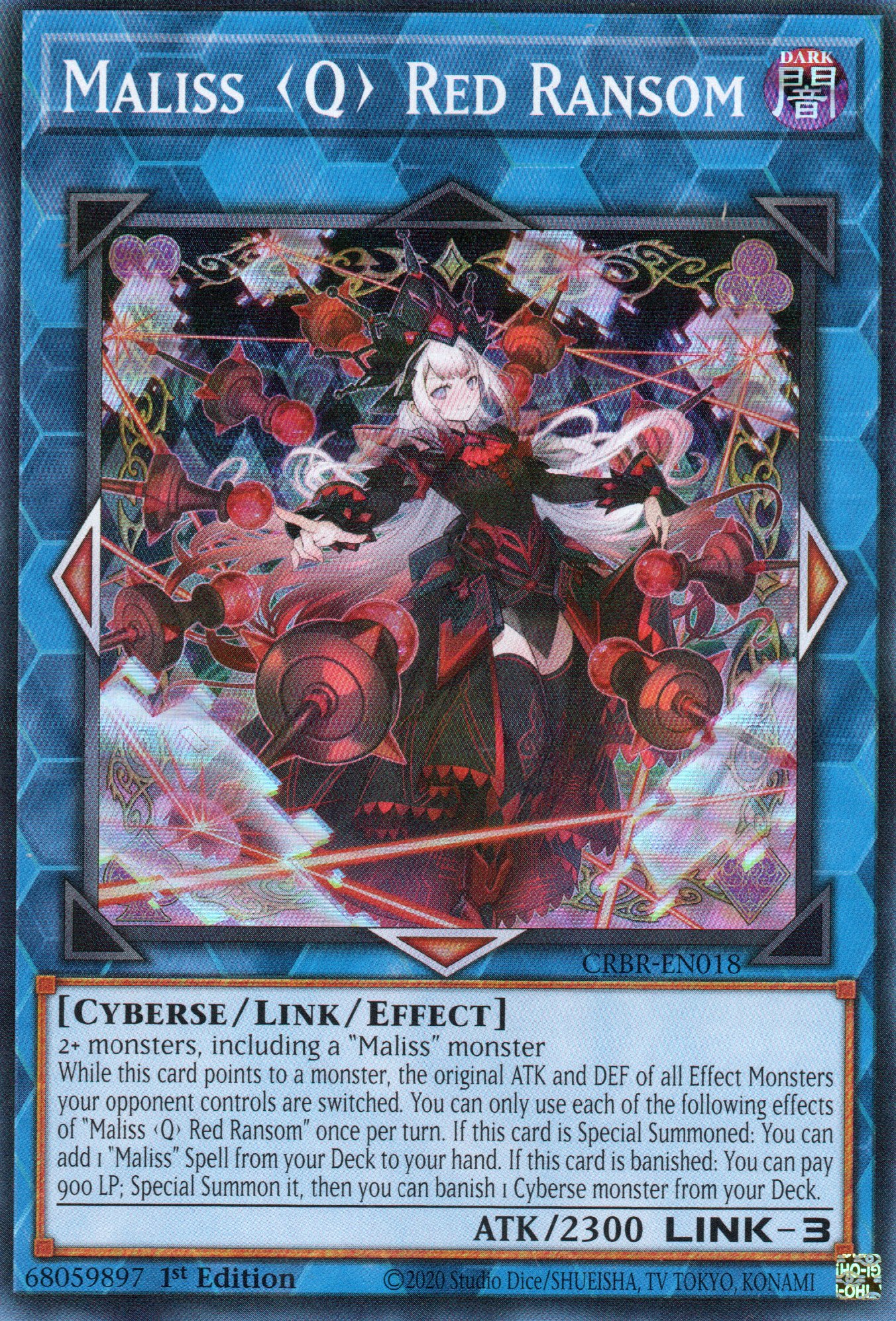 Maliss (Q) Red Ransom CRBR-EN018 Super rare