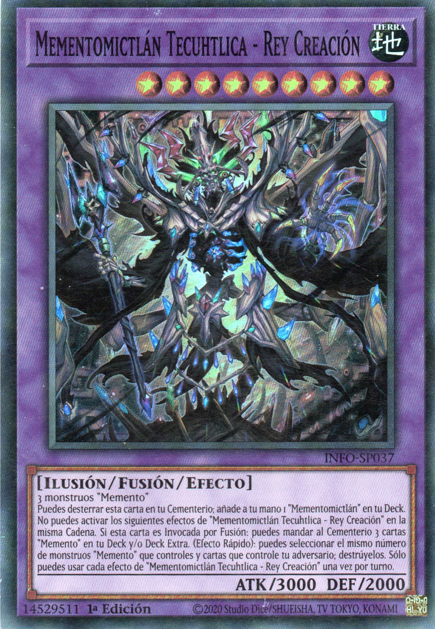 Mementomictlan Tecuhtlica - Rey Creacion INFO-SP037 Super rare