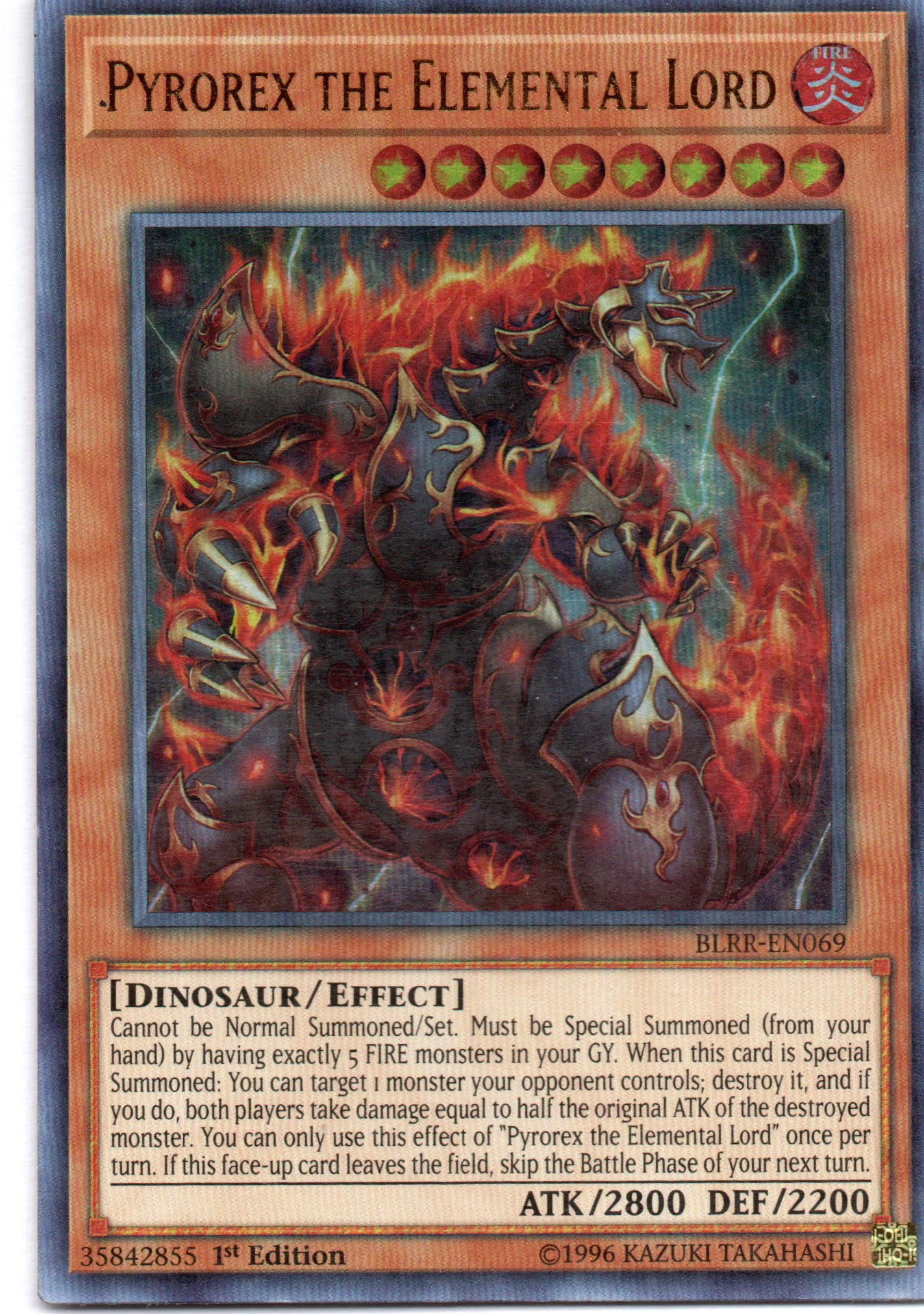 Pyrorex the Elemental Lord BLRR-EN069 Ultra rare