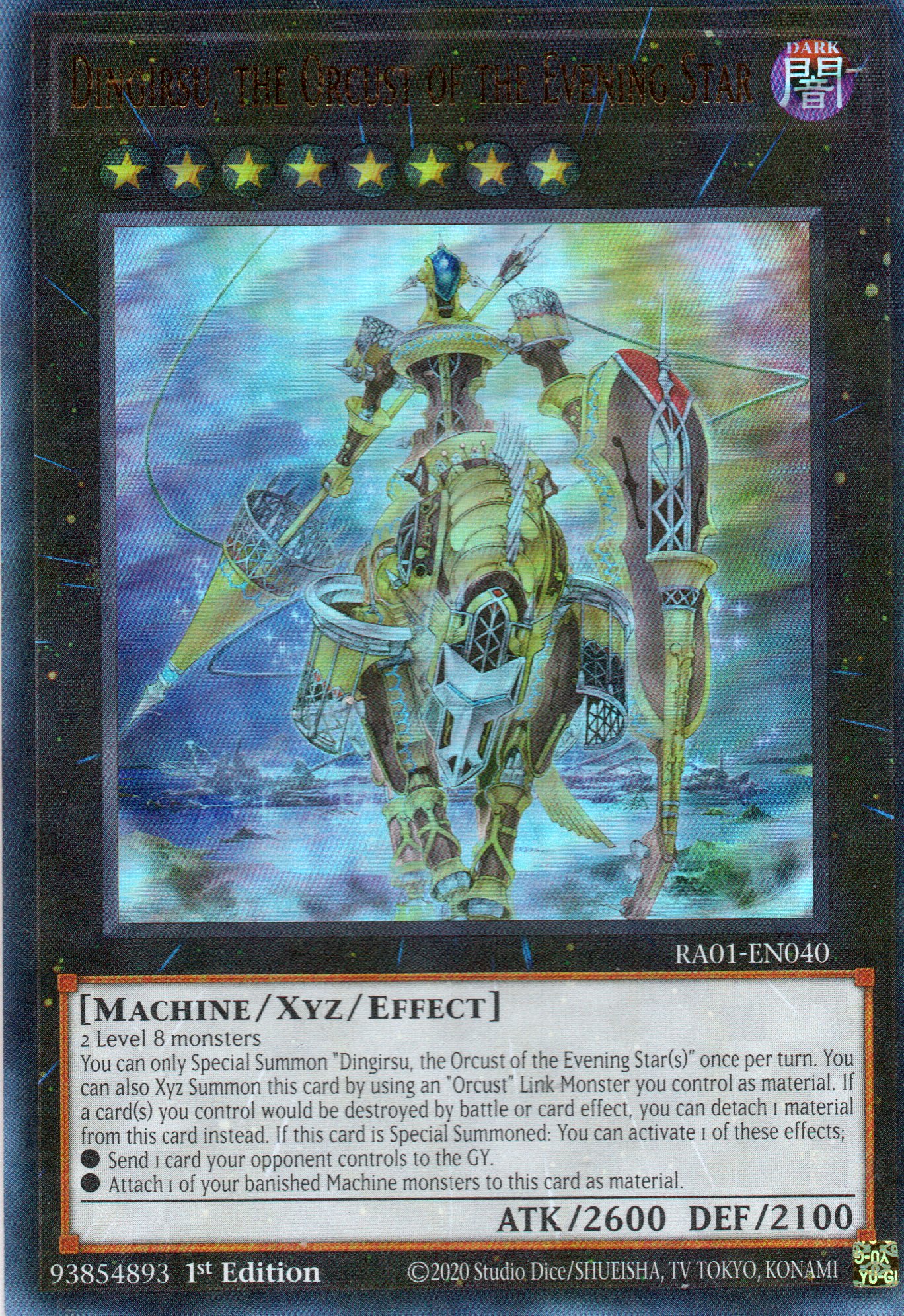Dingirsu, the Orcust of the Evening Star RA01-EN040 Ultra rare