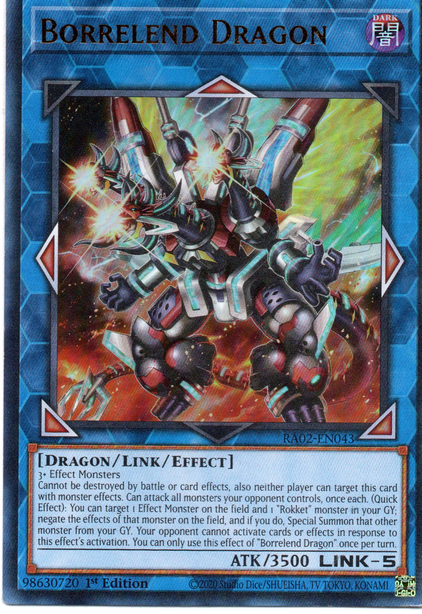 Borrelend Dragon RA02-EN043 Ultra rare