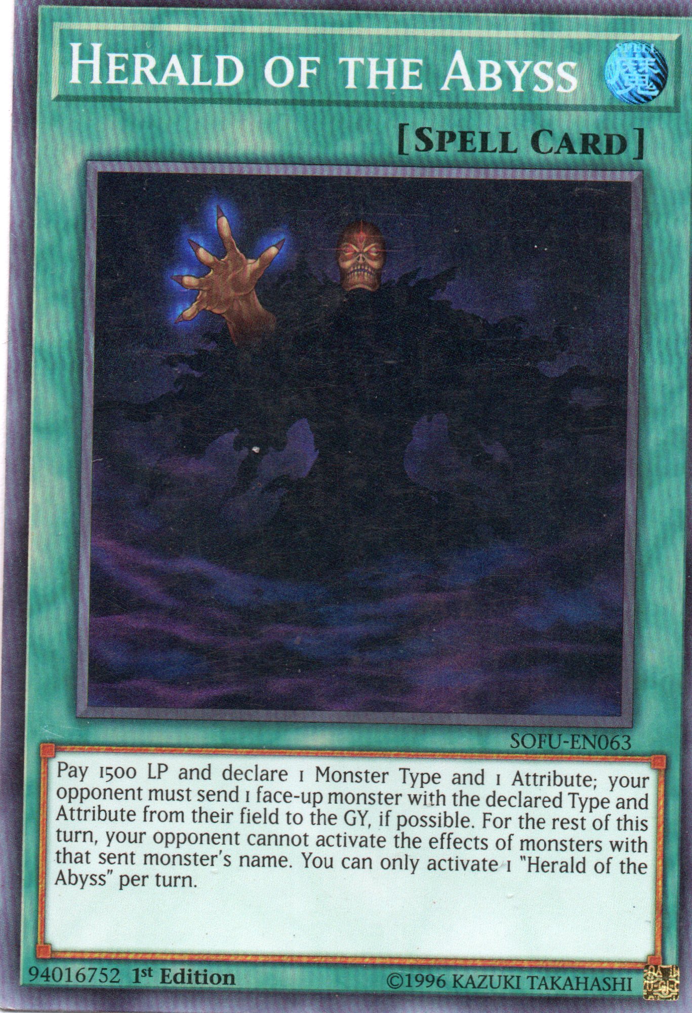 Herald of the Abyss SOFU-EN063 Super rare