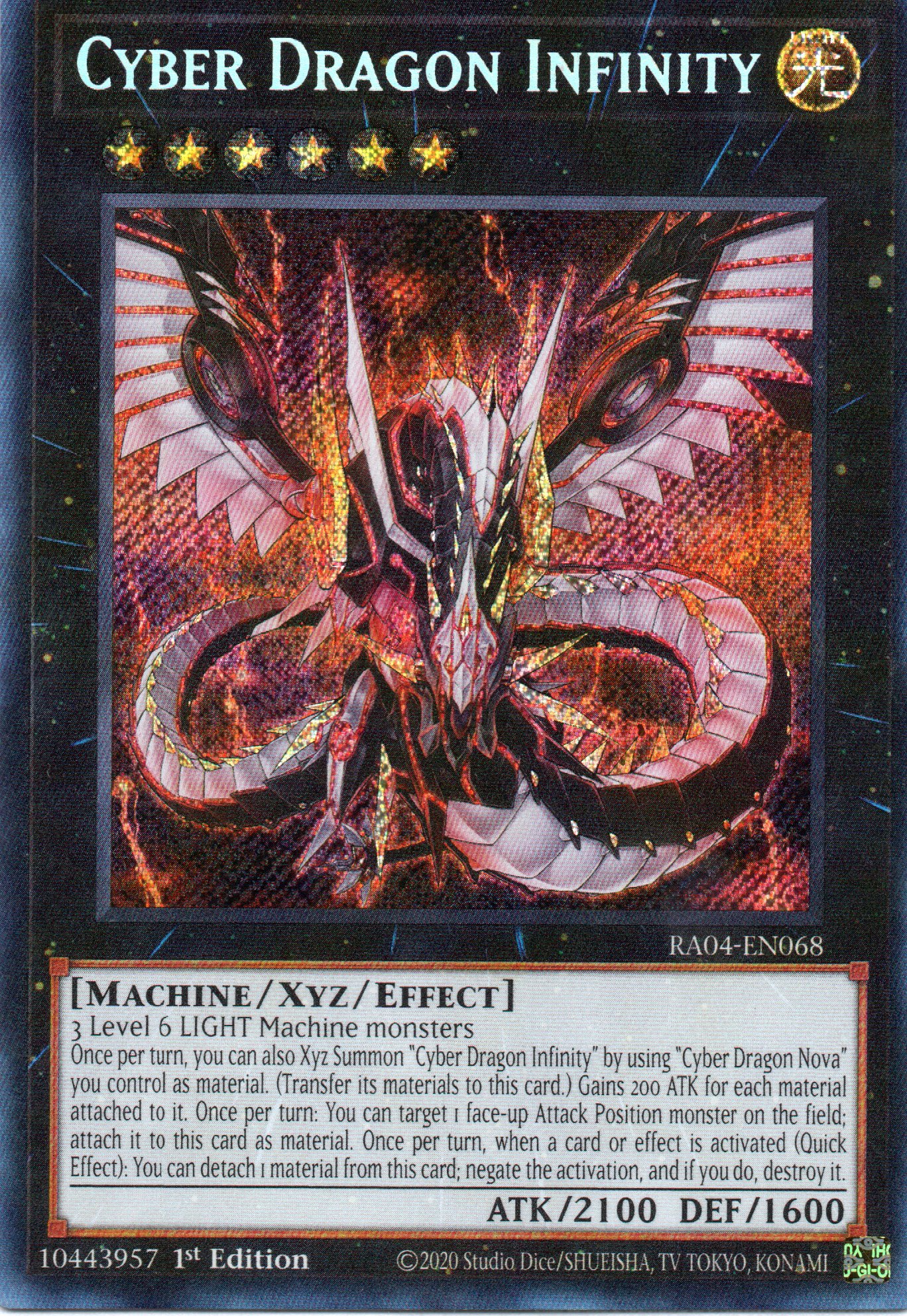 Cyber Dragon Infinity RA04-EN068 Secret rare