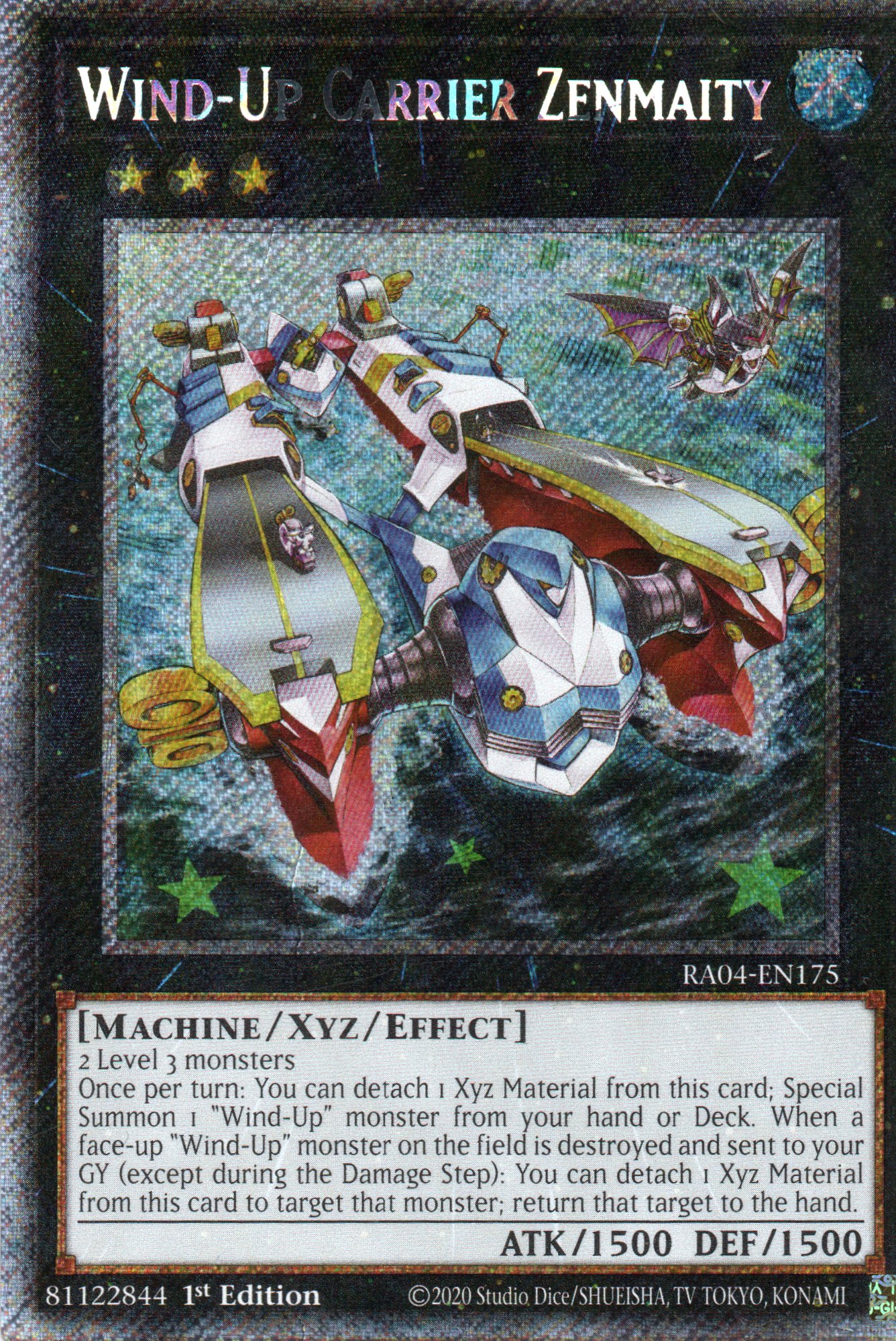 Wind-Up Carrier Zenmaity RA04-EN175 Platinum rare