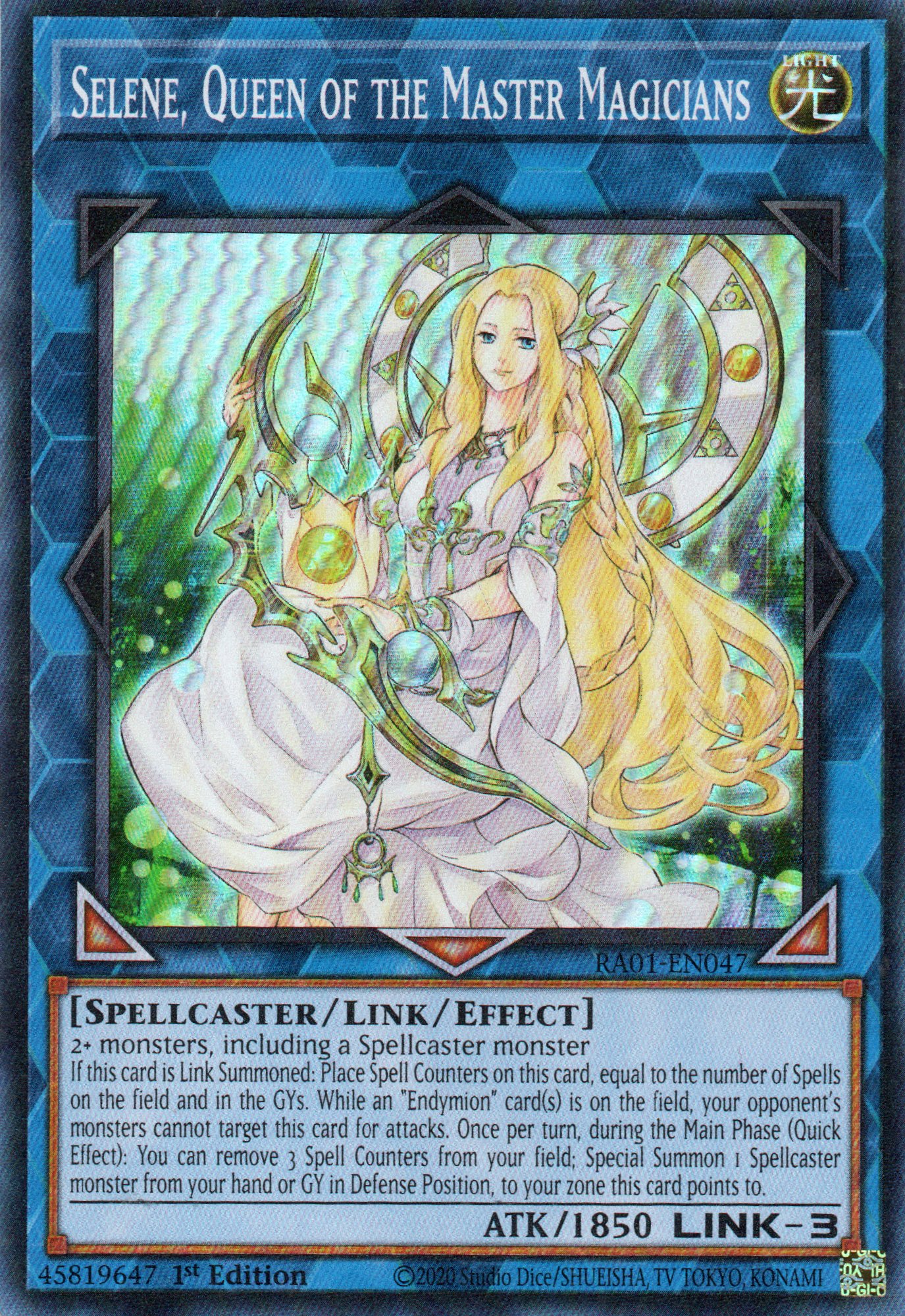 Selene, Queen of the Master Magicians RA01-EN047 Super rare