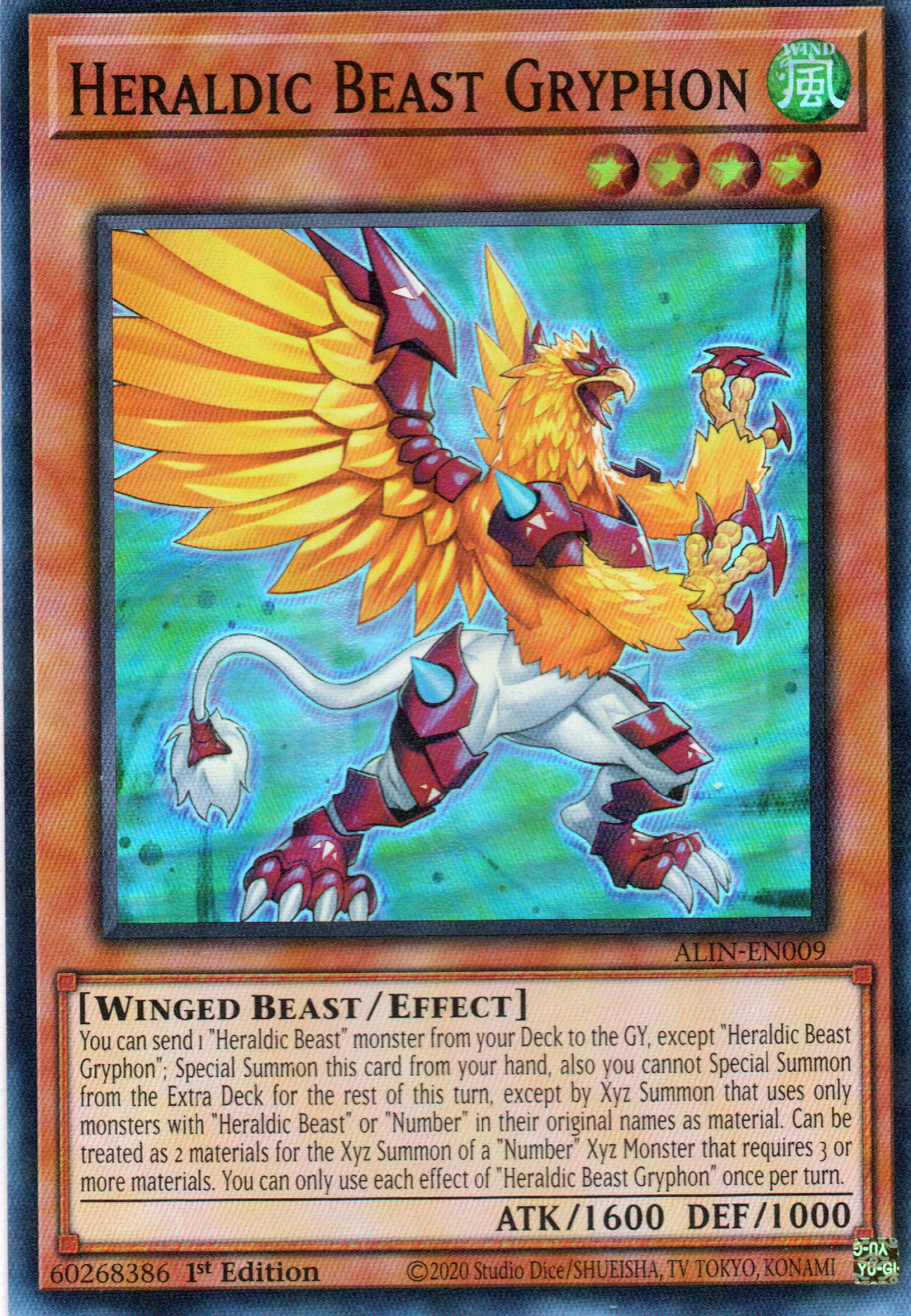 Heraldic Beast Gryphon ALIN-EN009 Super rare