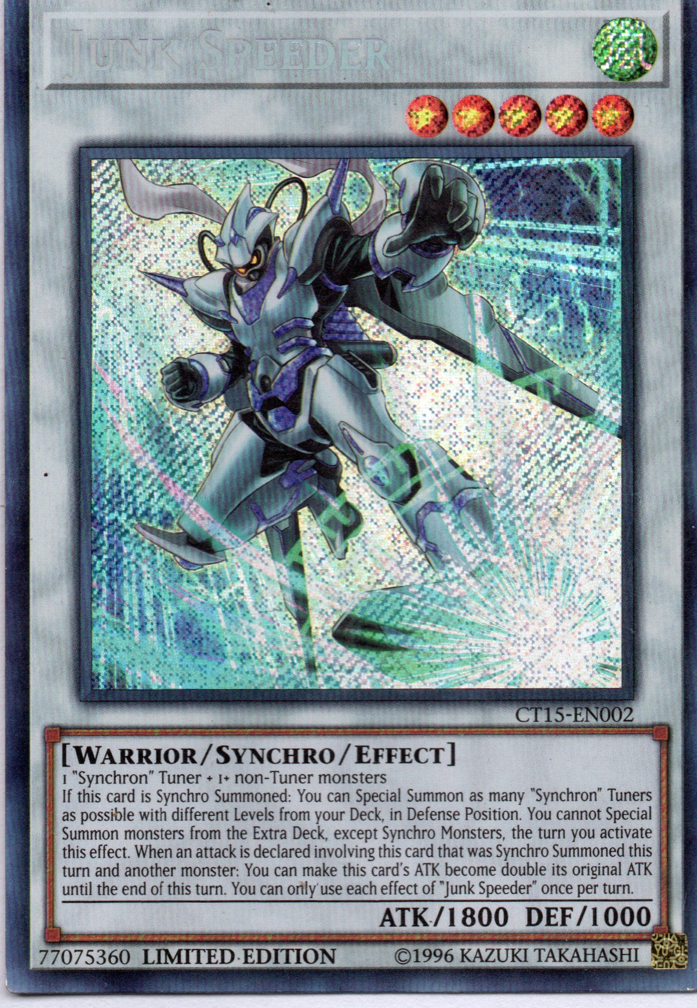 Junk Speeder CT15-EN002 Secret rare