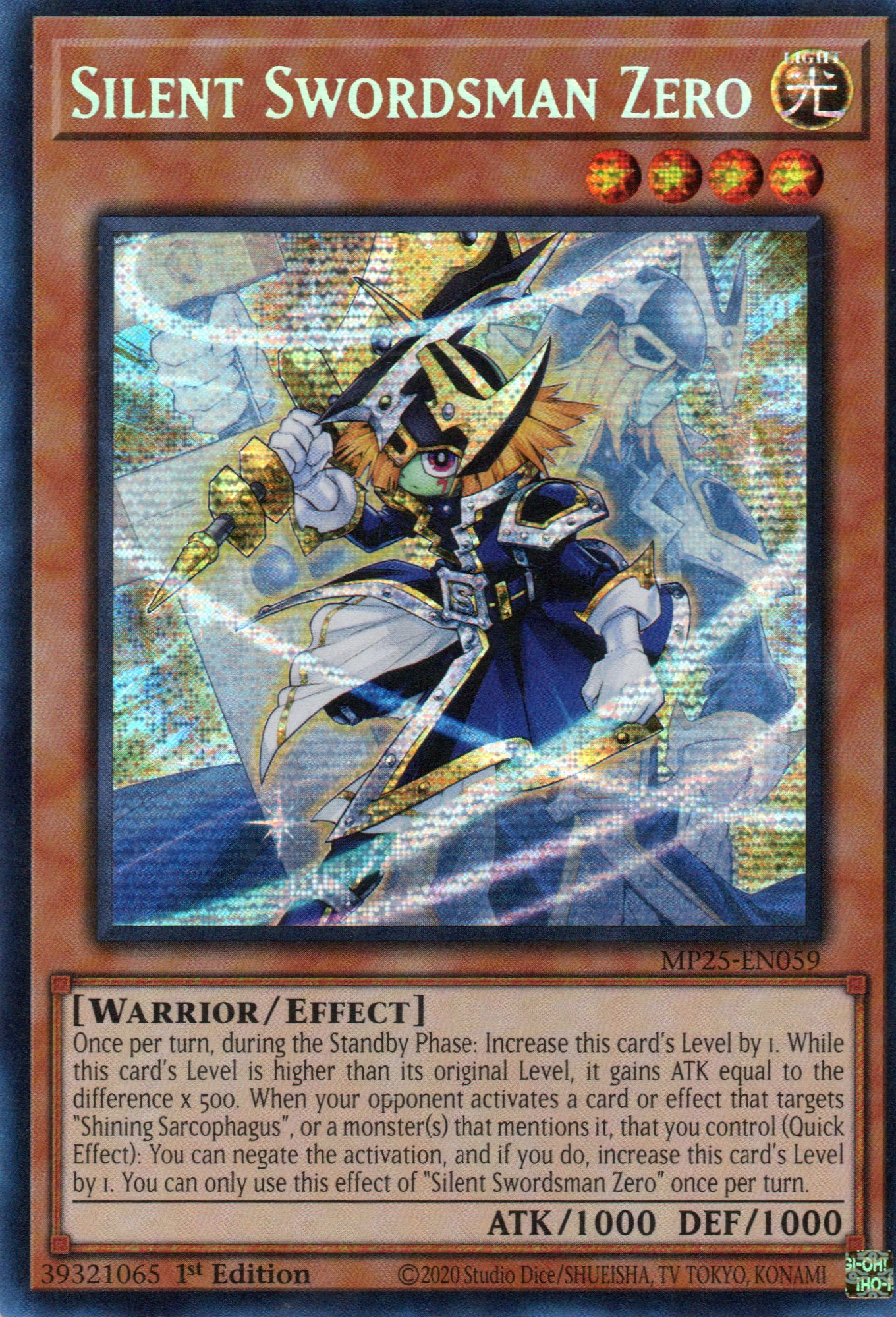 Silent Swordsman Zero MP25-EN059 Secret rare