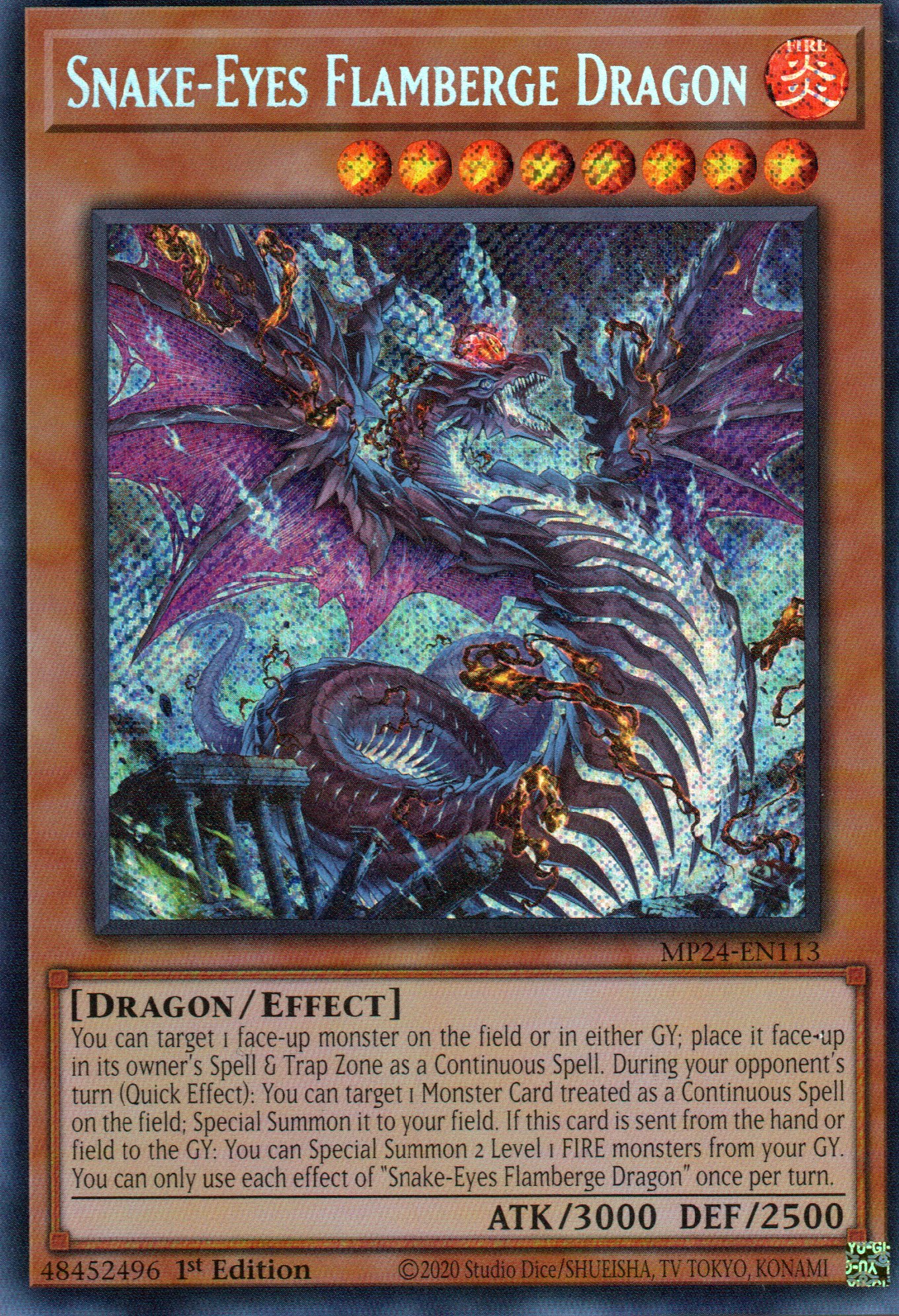 Snake-Eye Flameberge Dragon MP24-EN113 Secret rare
