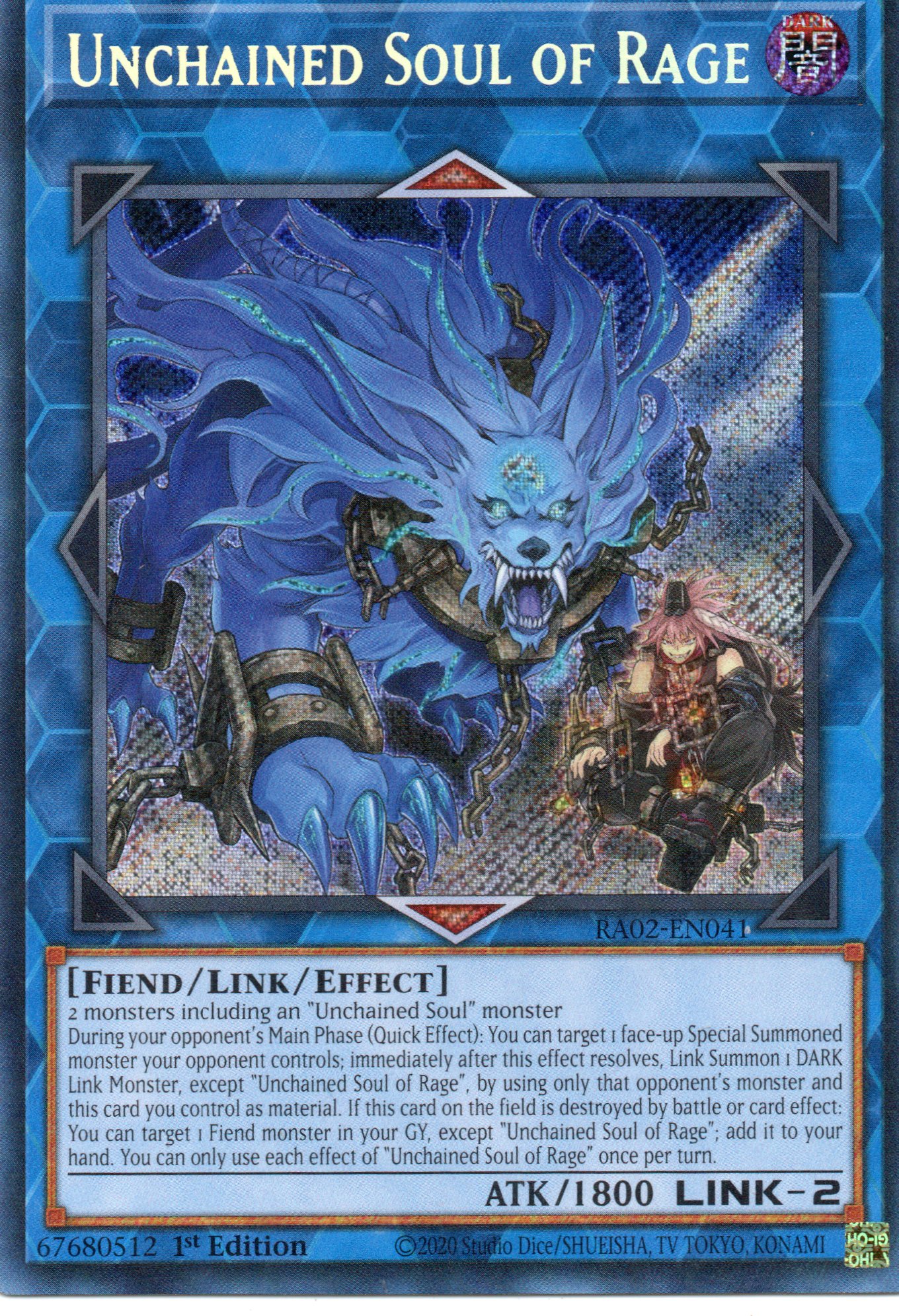 Unchained Soul of Rage RA02-EN041 Secret rare