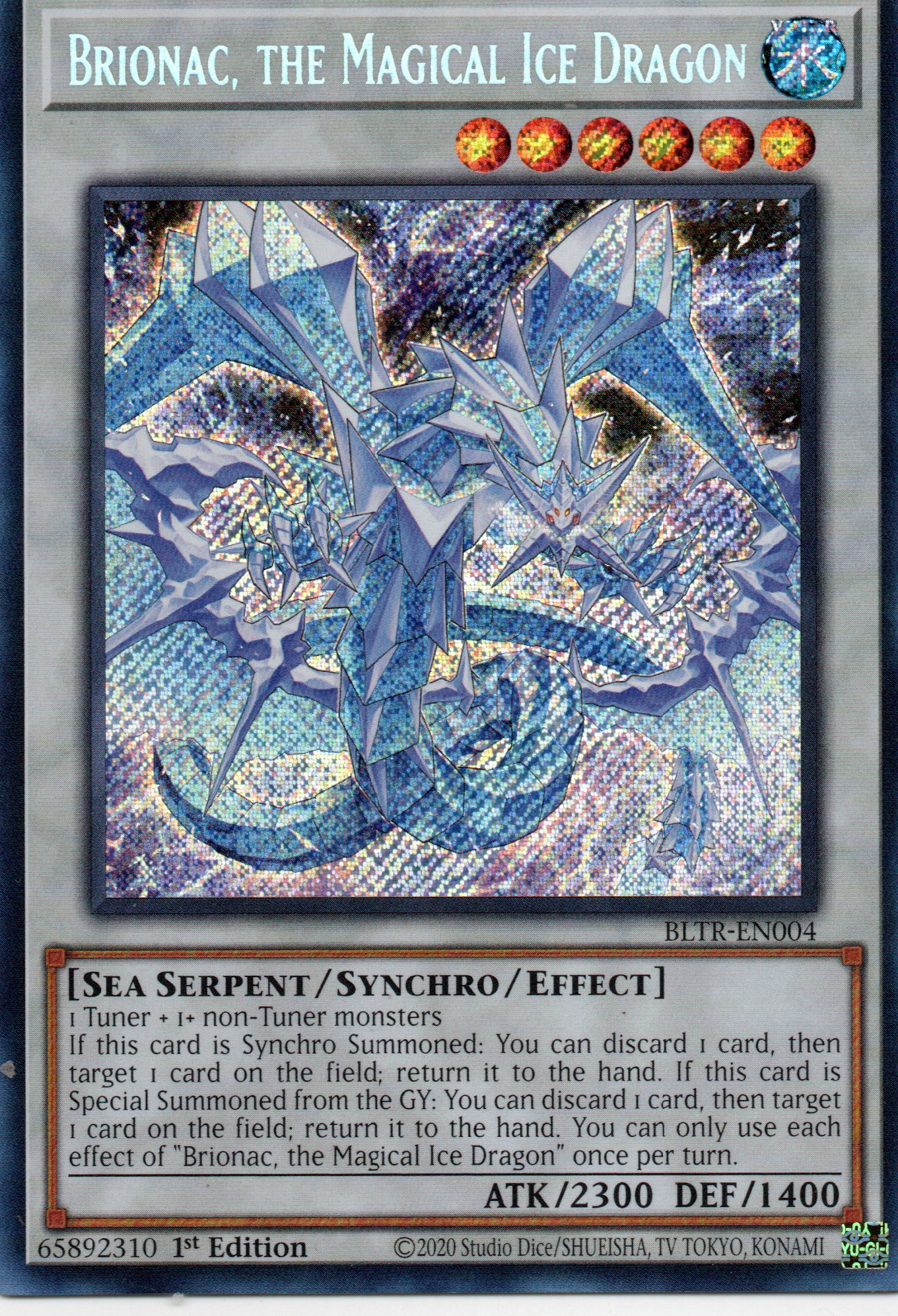 Brionac, the Magical Ice Dragon BLTR-EN004 Secret rare