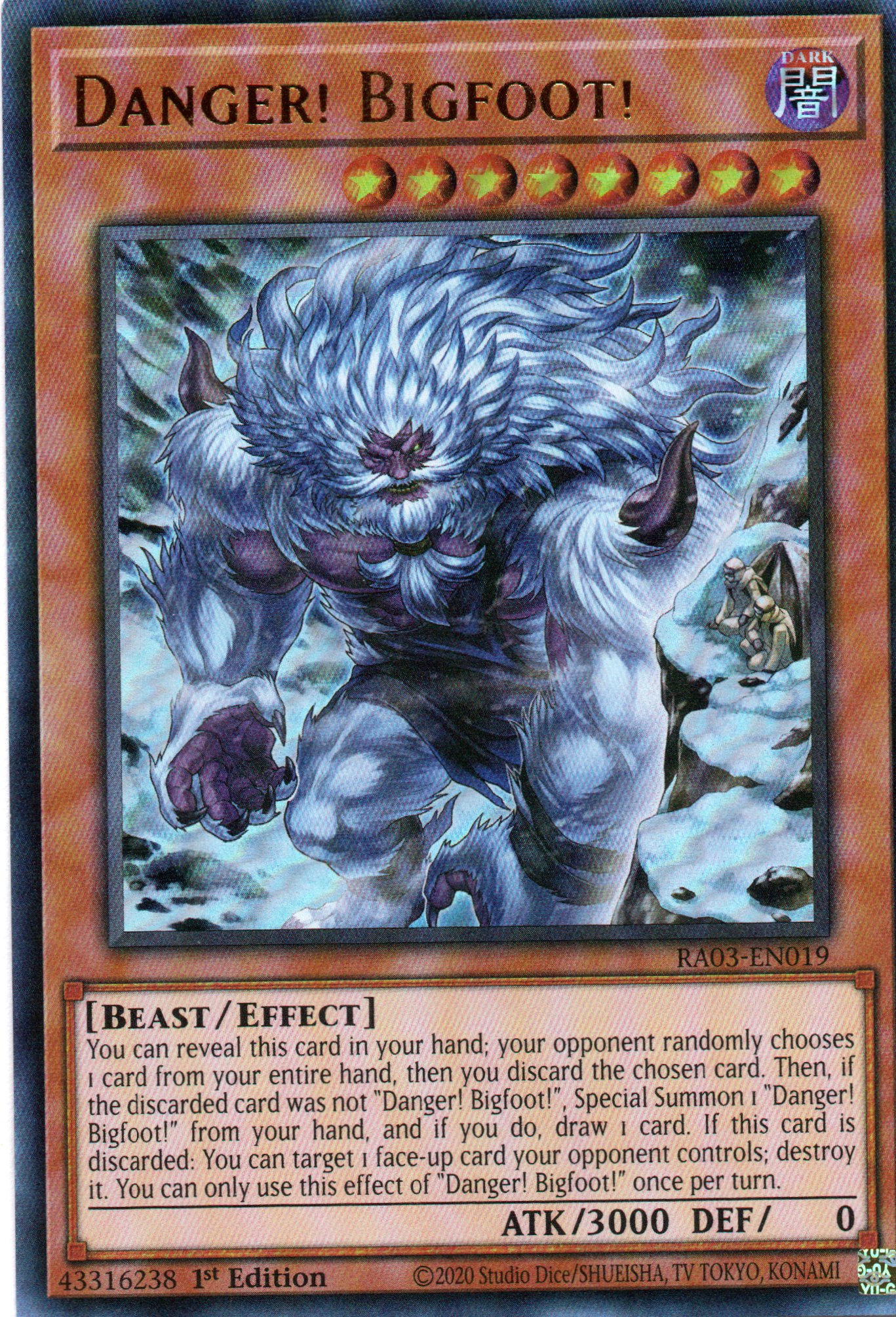 Danger! Bigfoot! RA03-EN019 Ultra rare