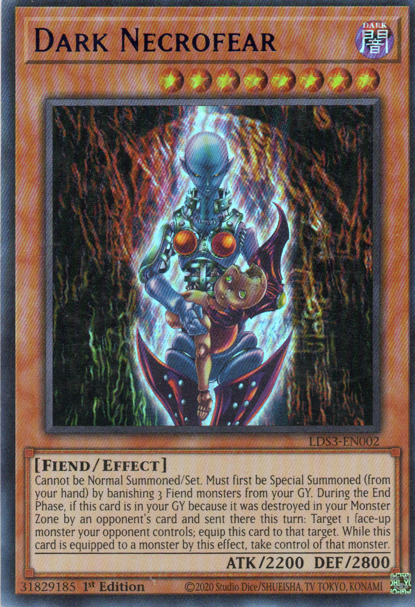 Dark Necrofear LDS3-EN002 Ultra rare