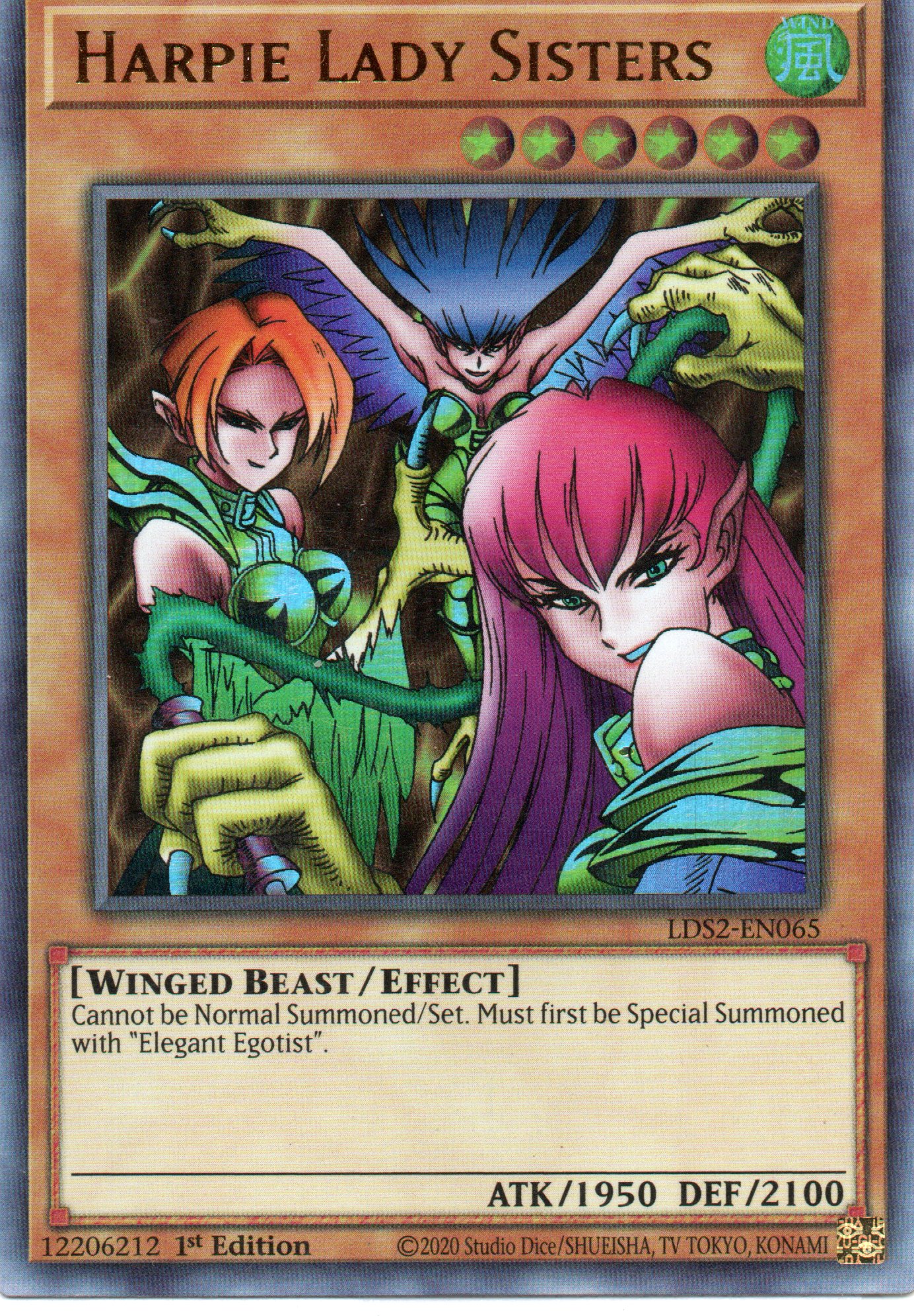 Harpie Lady Sisters LDS2-EN065 Ultra rare