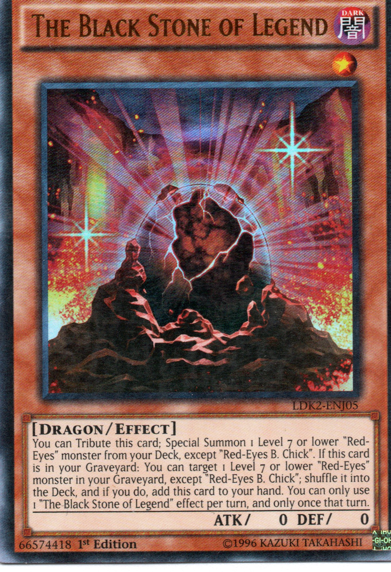 The Black Stone of Legend LDK2-ENJ05 Ultra rare