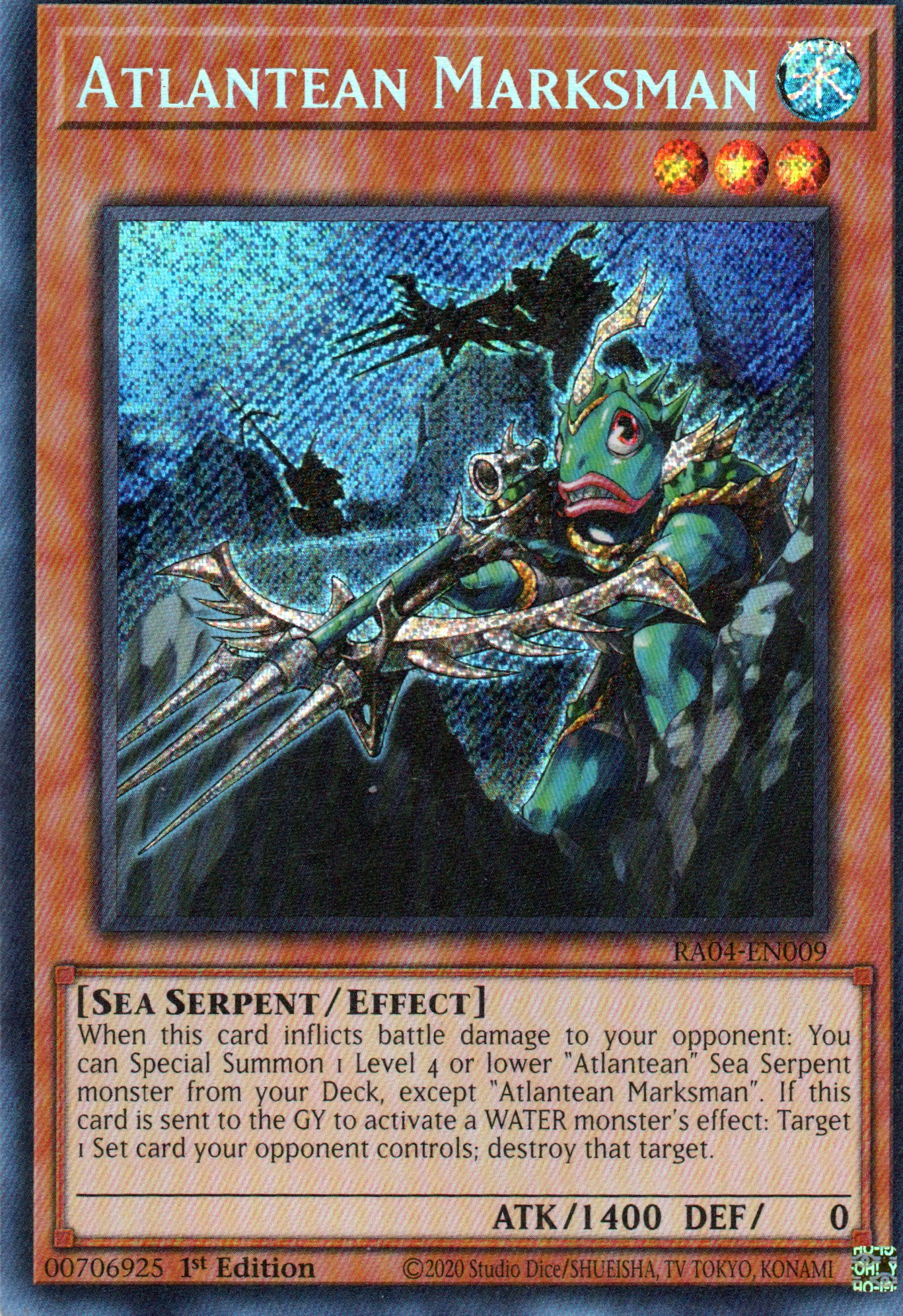 Atlantean Marksman RA04-EN009 Secret rare