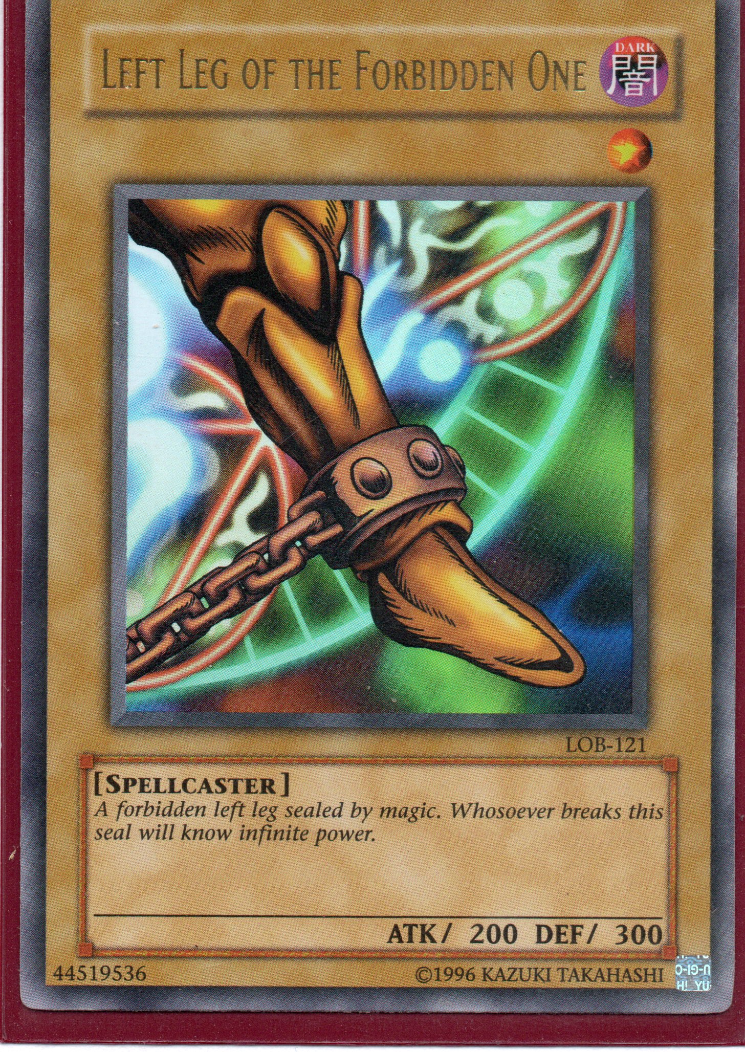 Left Leg of the Forbidden One LOB-121 Ultra rare
