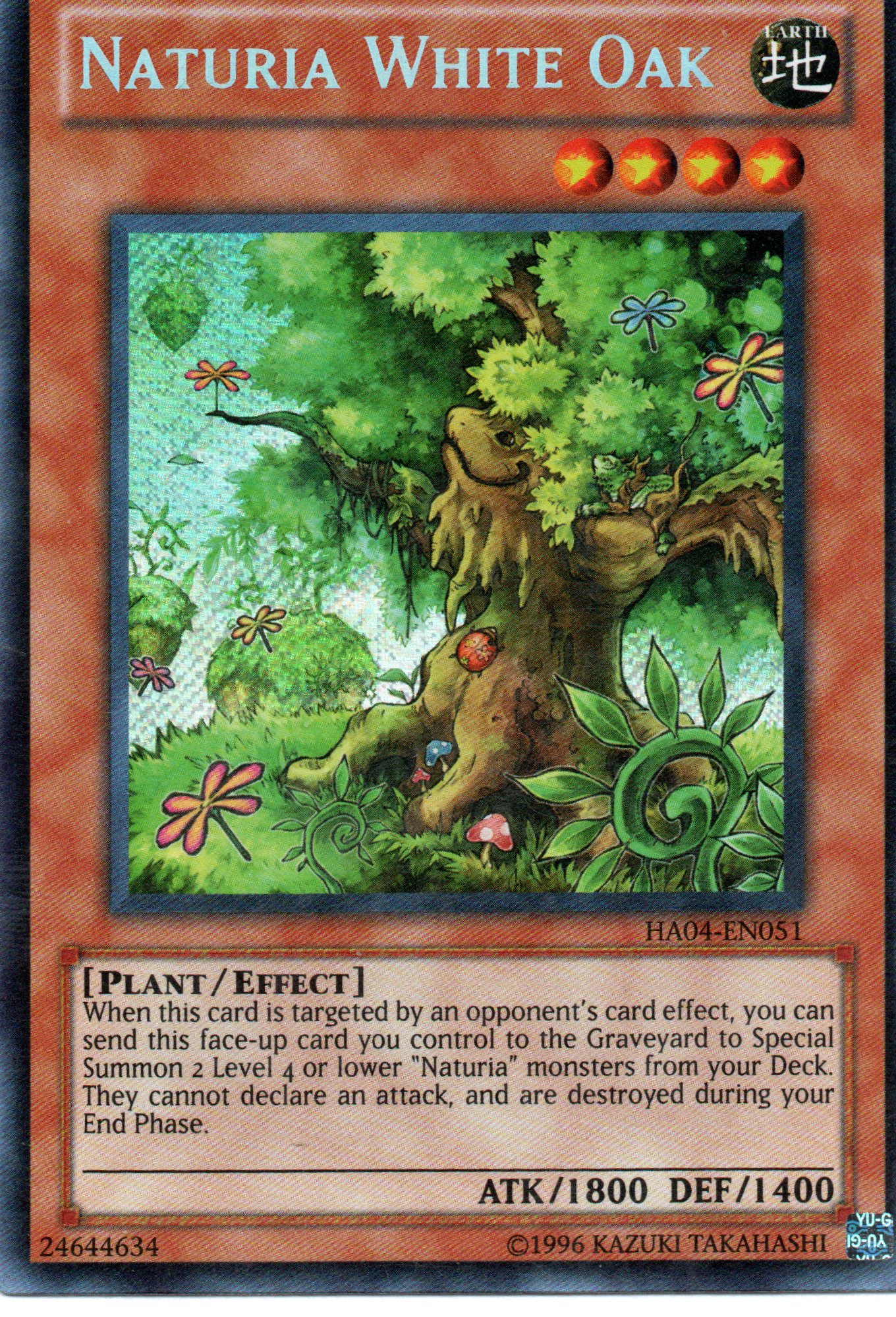 Naturia White Oak HA04-EN051 Secret rare